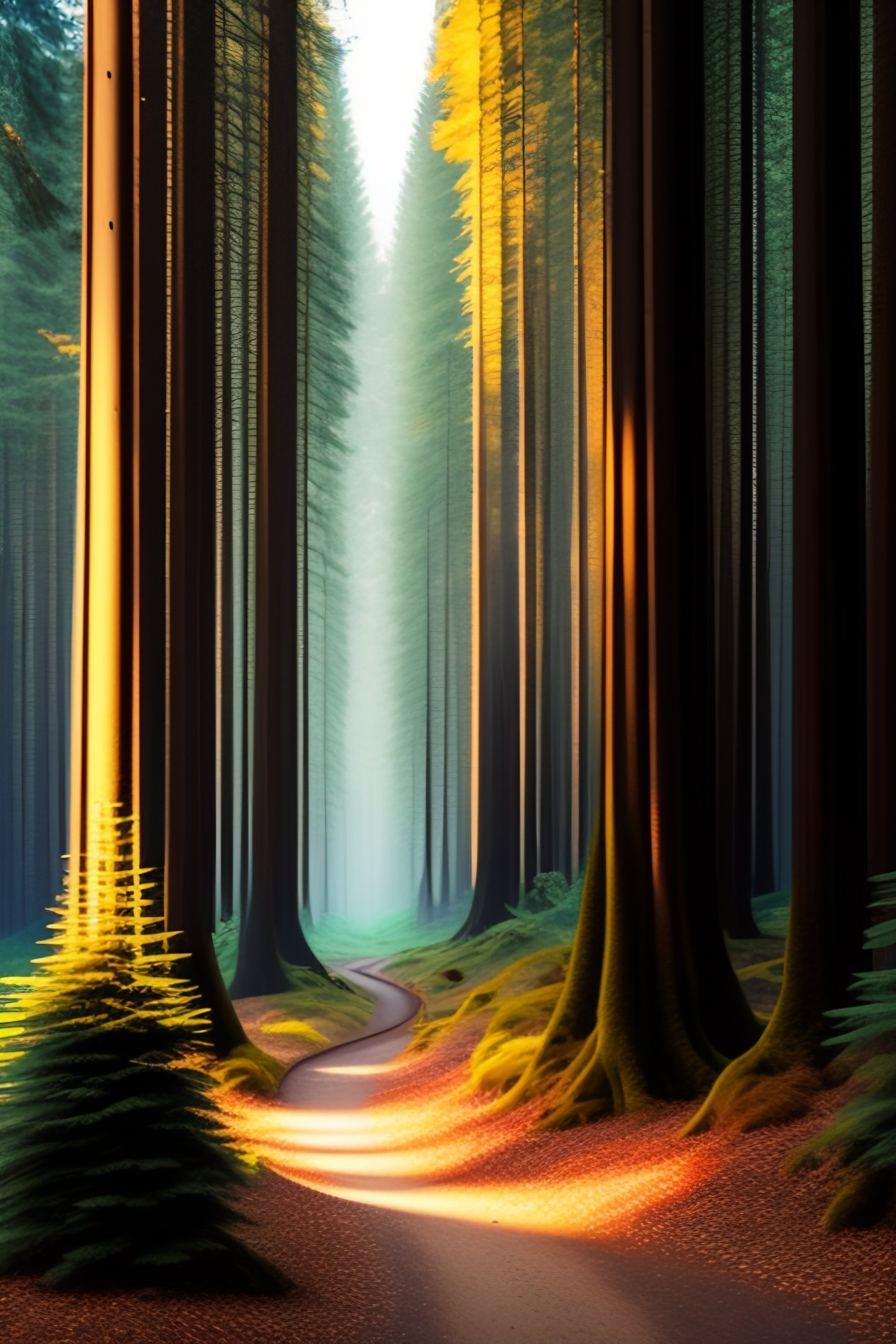 Lexica - Forest with trees without foliage