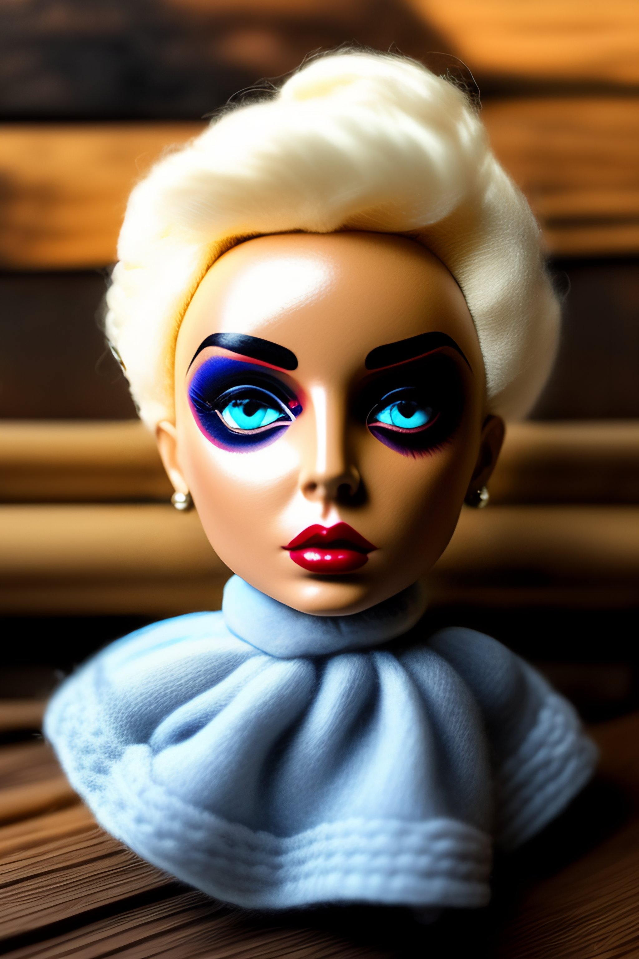 Lexica - Lady gaga doll made out of wood