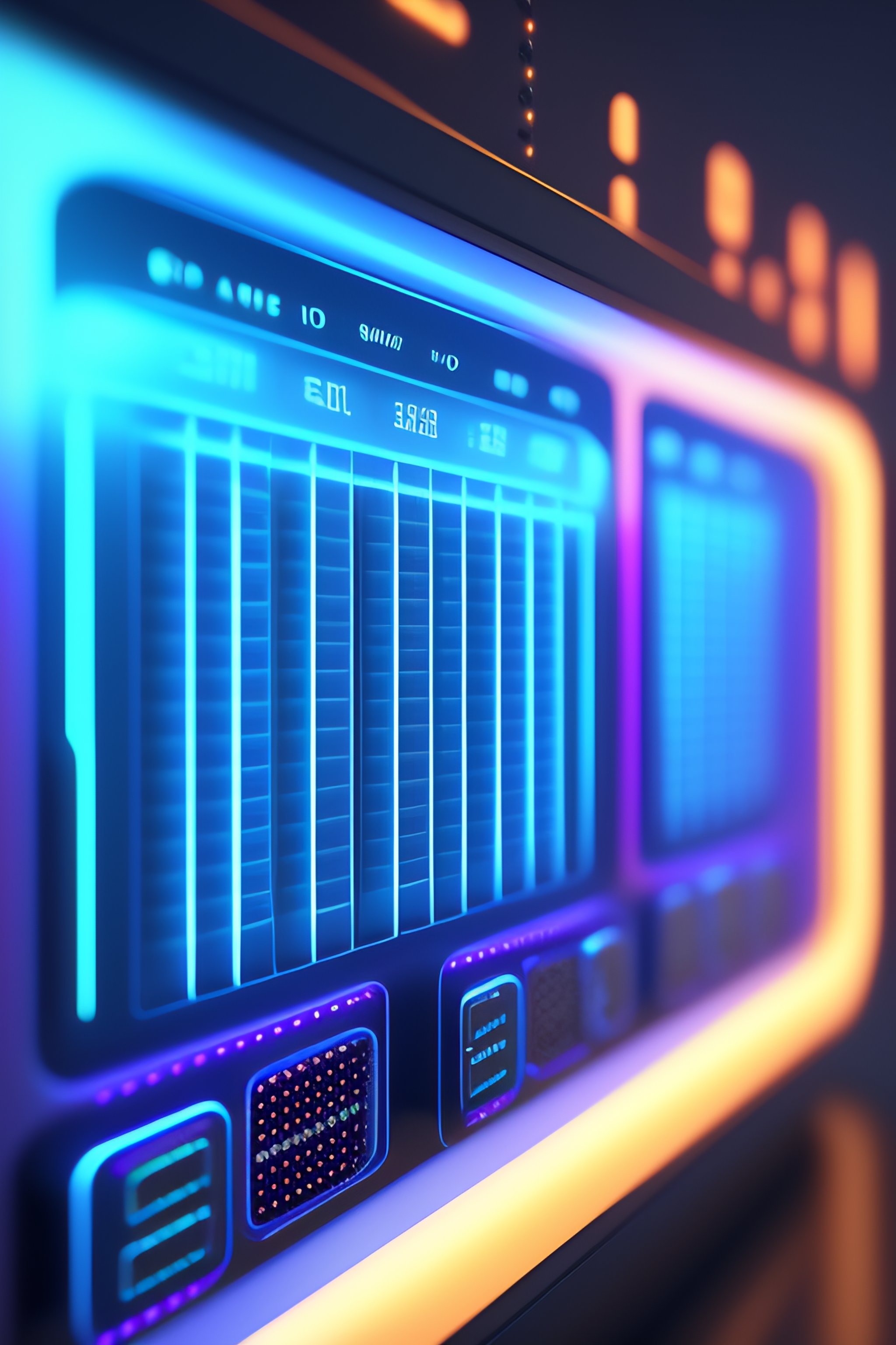 Lexica - Realistic 3D render of a futuristic digital control panel ...
