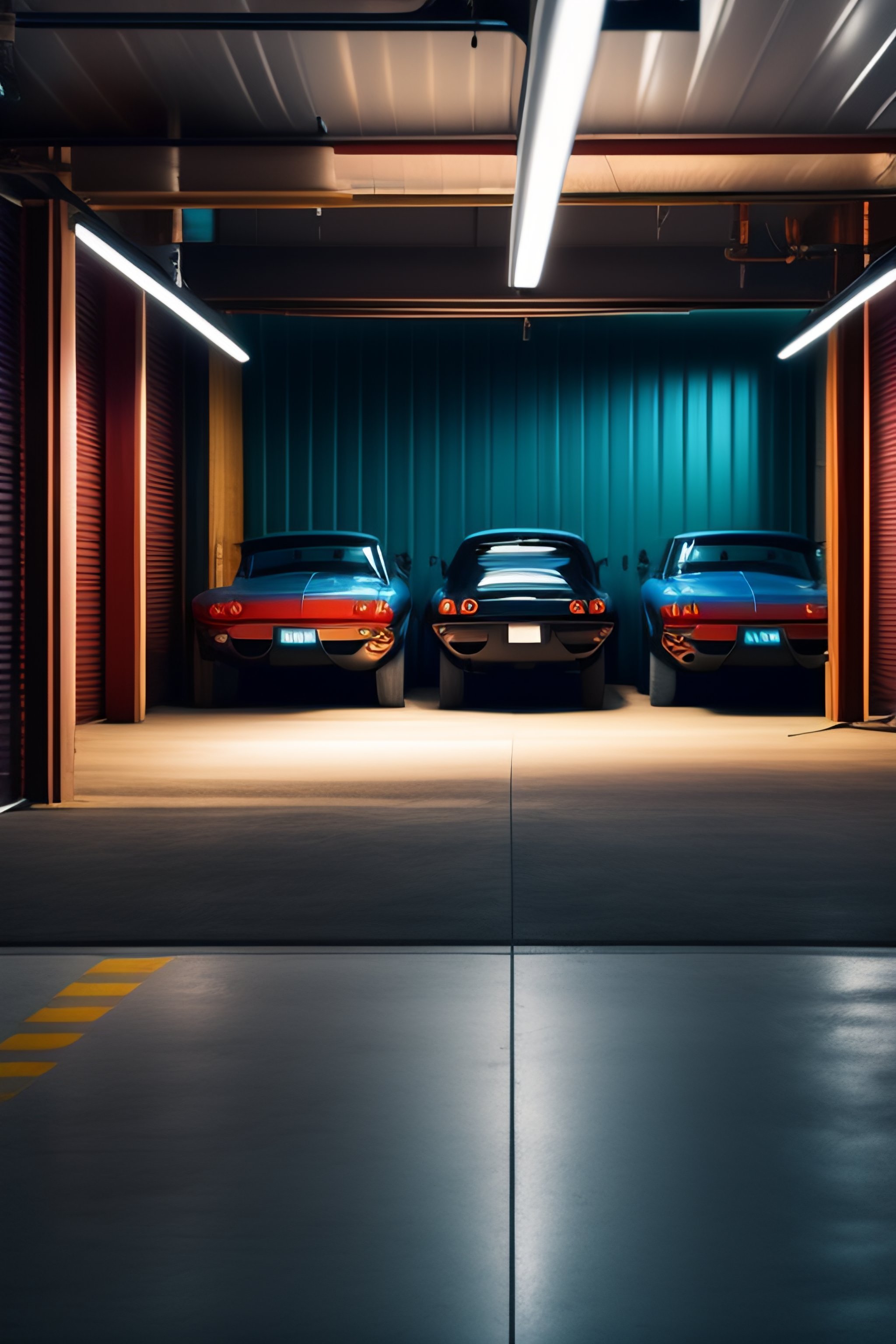 Lexica - Hosting servers in a garage with bikes, car,