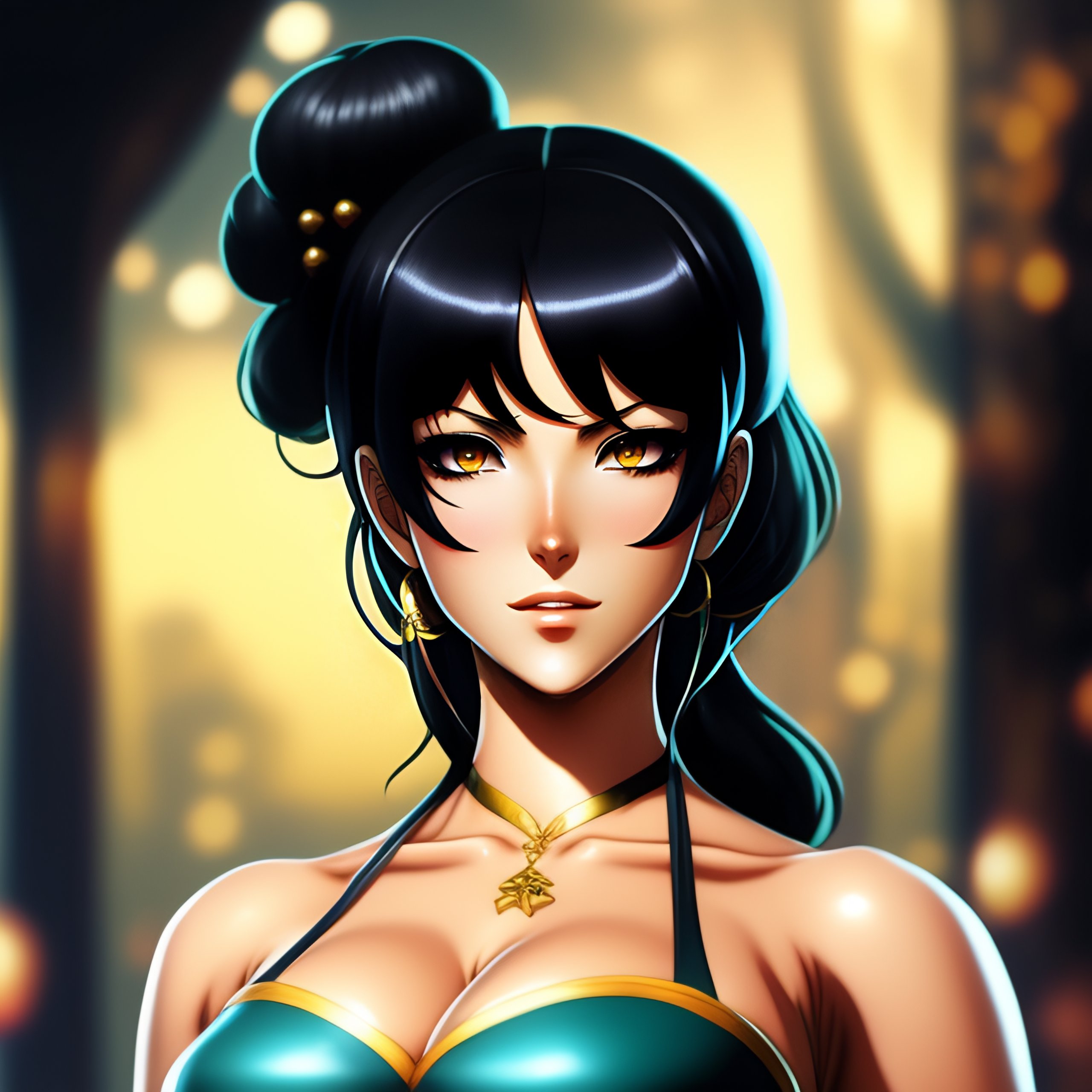 Lexica Nico robin form one piece realistic anime girl black hair