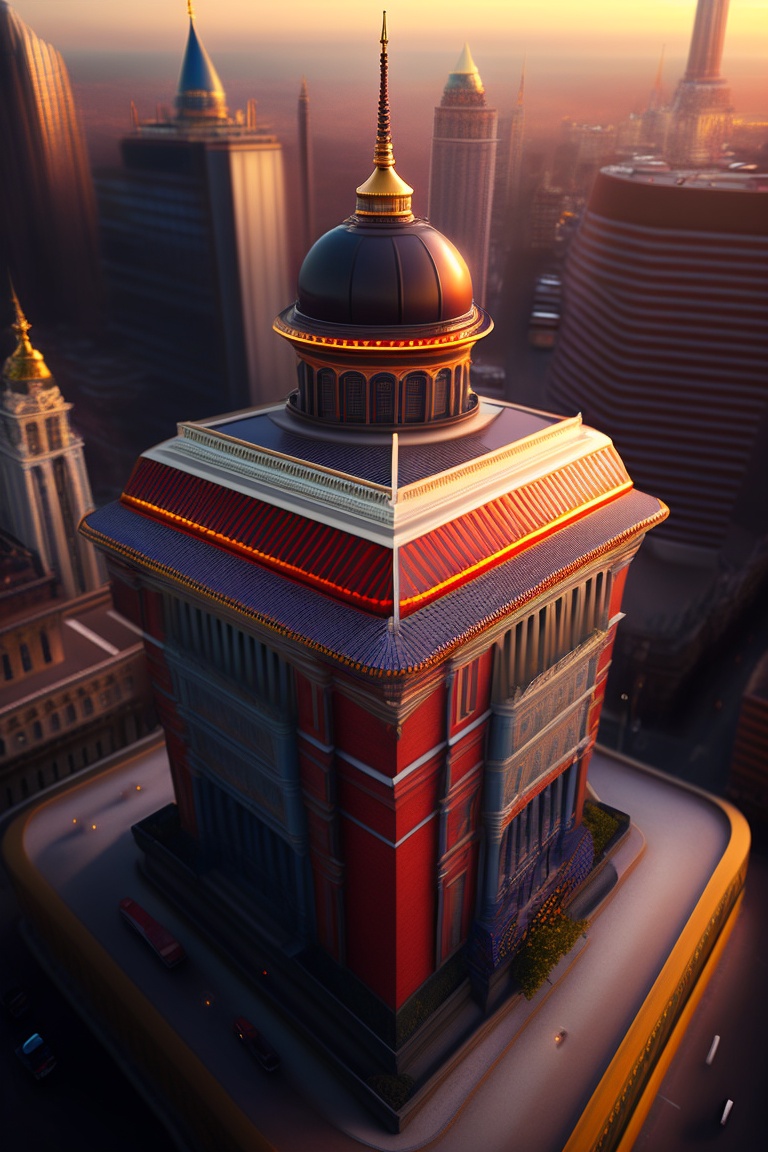 Lexica - Sitting on a roof looking down at a city below, extremely detailed