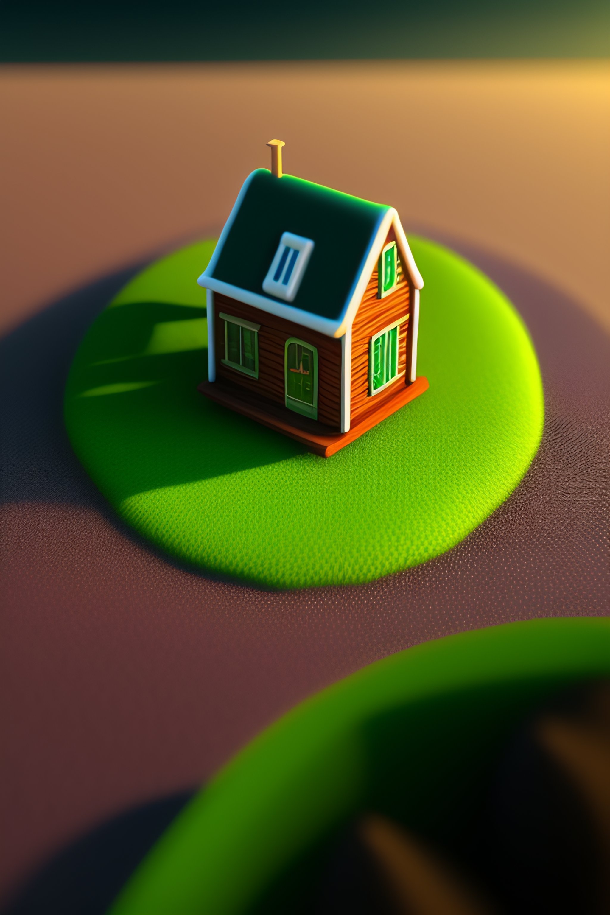 lexica-tiny-macro-photo-of-a-tiny-house-on-a-big-green-leaf-nikon