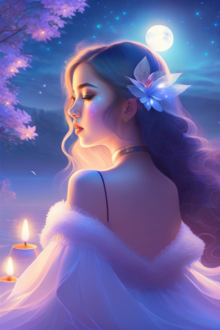 Lexica - The gorgeous girl sat in bliss, listening to a lofi song, as ...