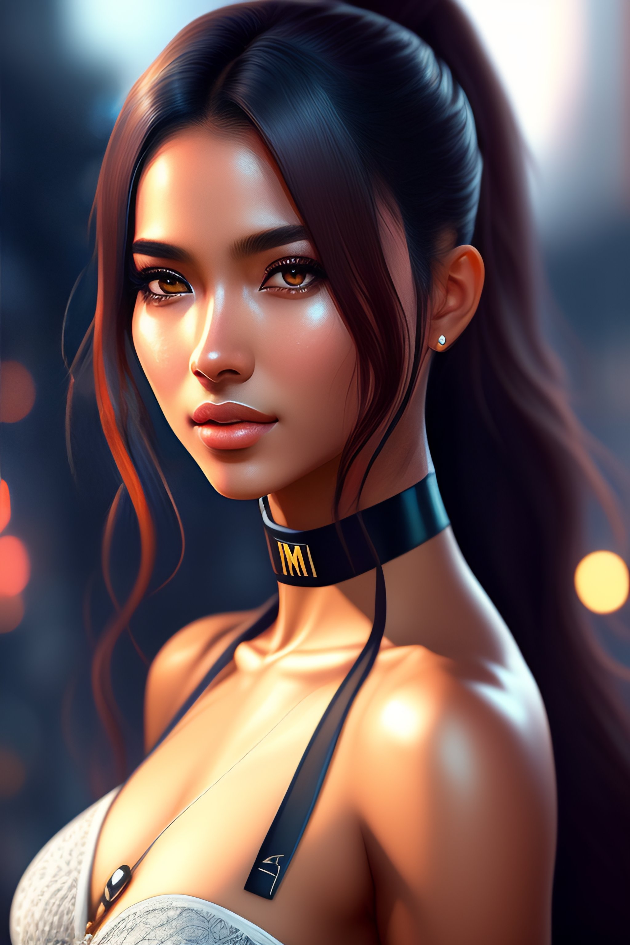 Lexica - A masterpiece ultrarealistic ultradetailed full body view of sexy anime  girl that looks cute and beautiful RINA SIVALNAYA, athletic body, ((...