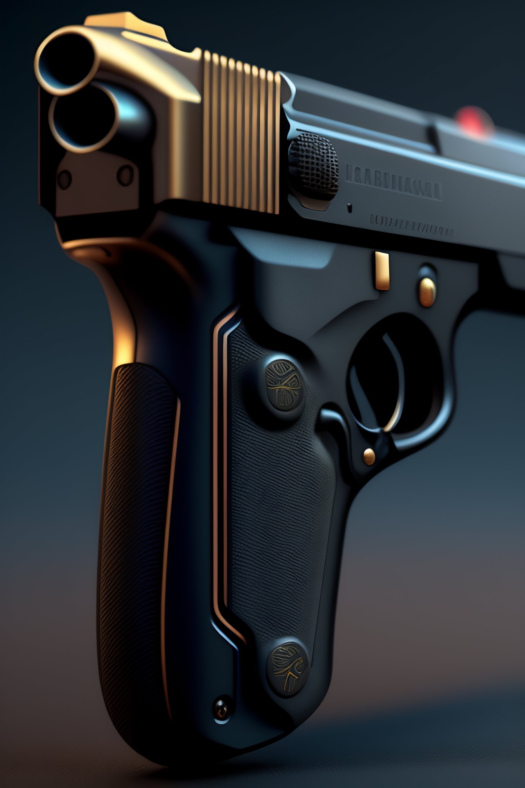 Lexica Handgun,futuristic,cyberpunk,extremely detailed