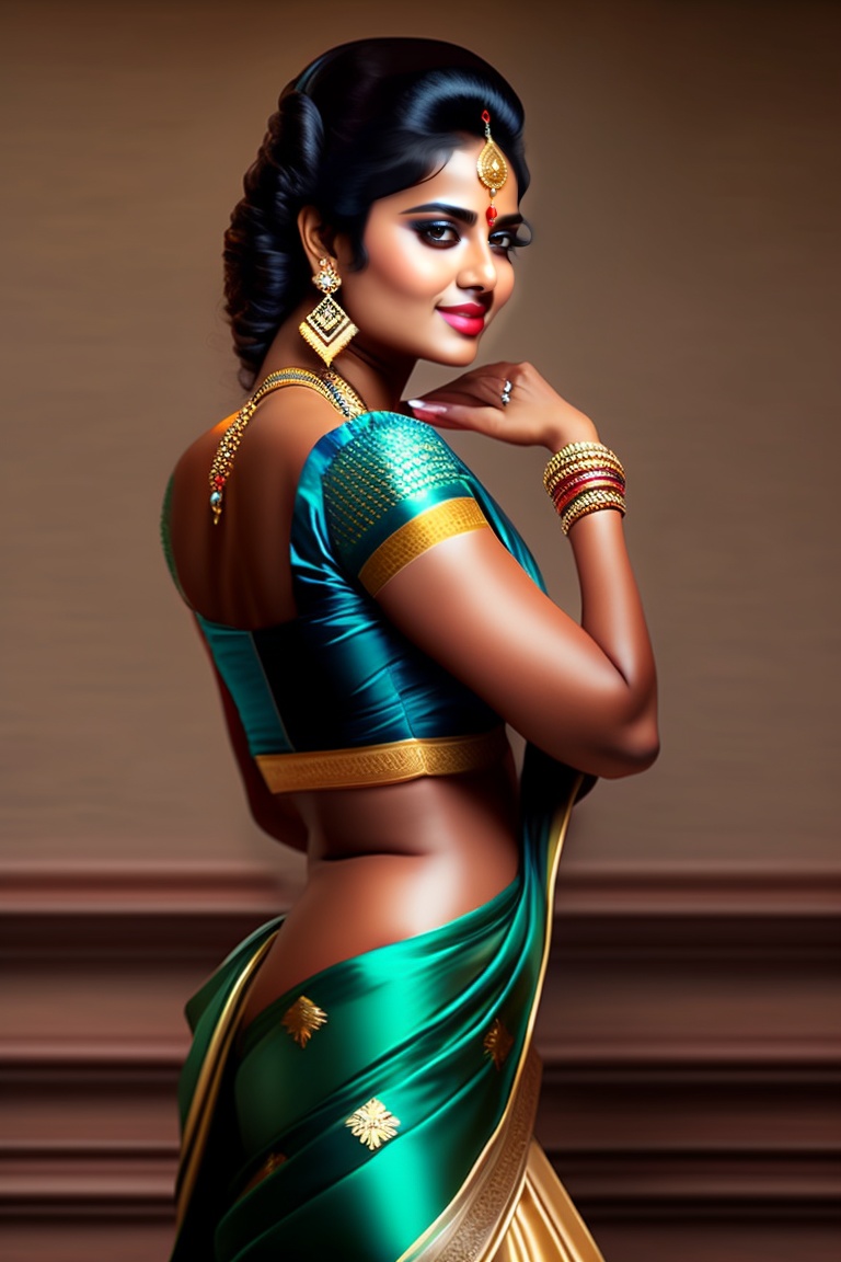 Lexica - Blouse remove, saree remove, South desi hot