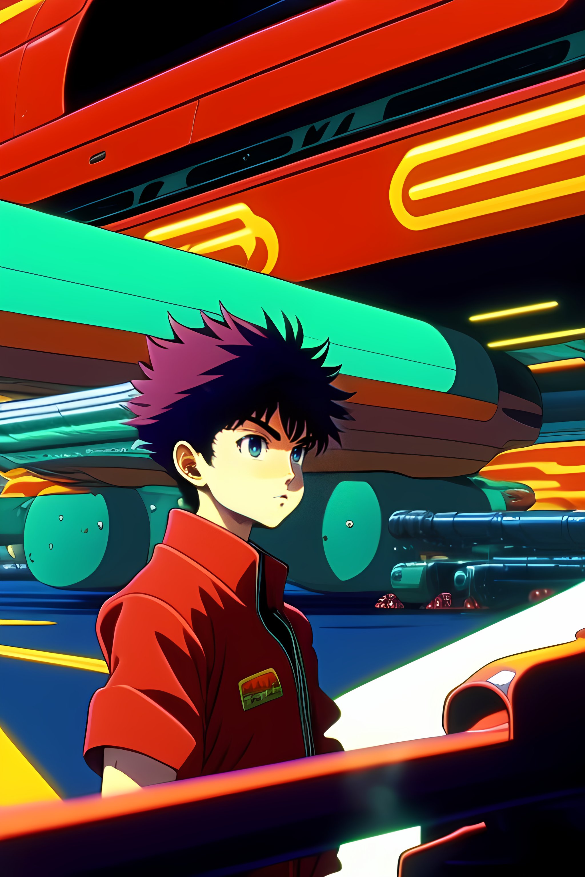 Lexica - Vintage anime screenshot from Akira, 90's anime aesthetic