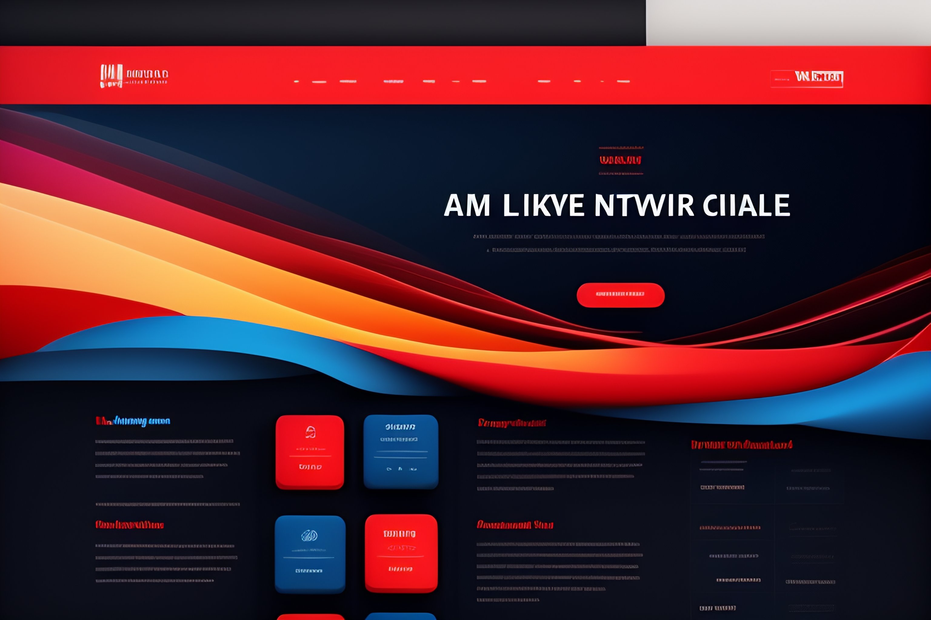 Lexica Beautiful landing page for a school website, dark theme, black