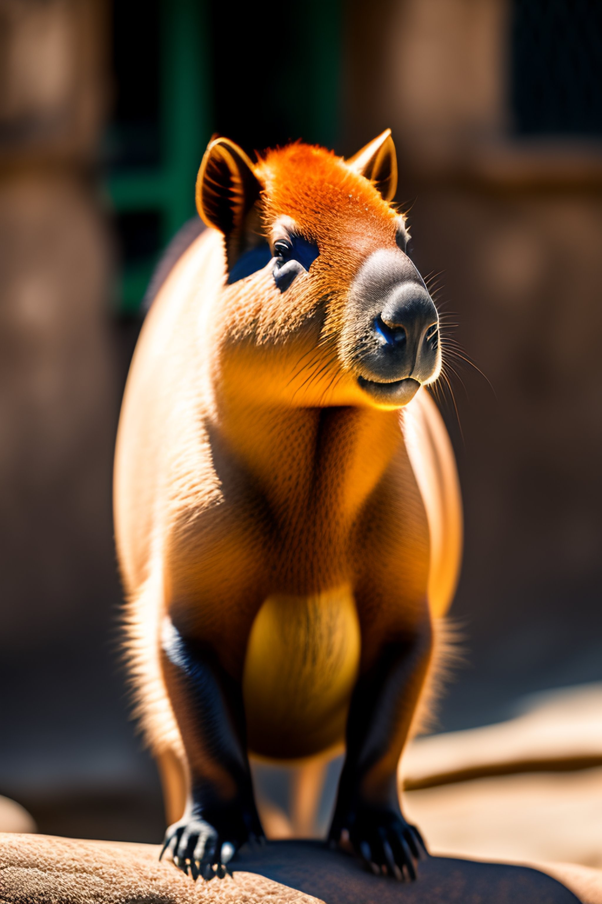 Lexica - Capybara with a ruana clothes in Boyaca Colombia