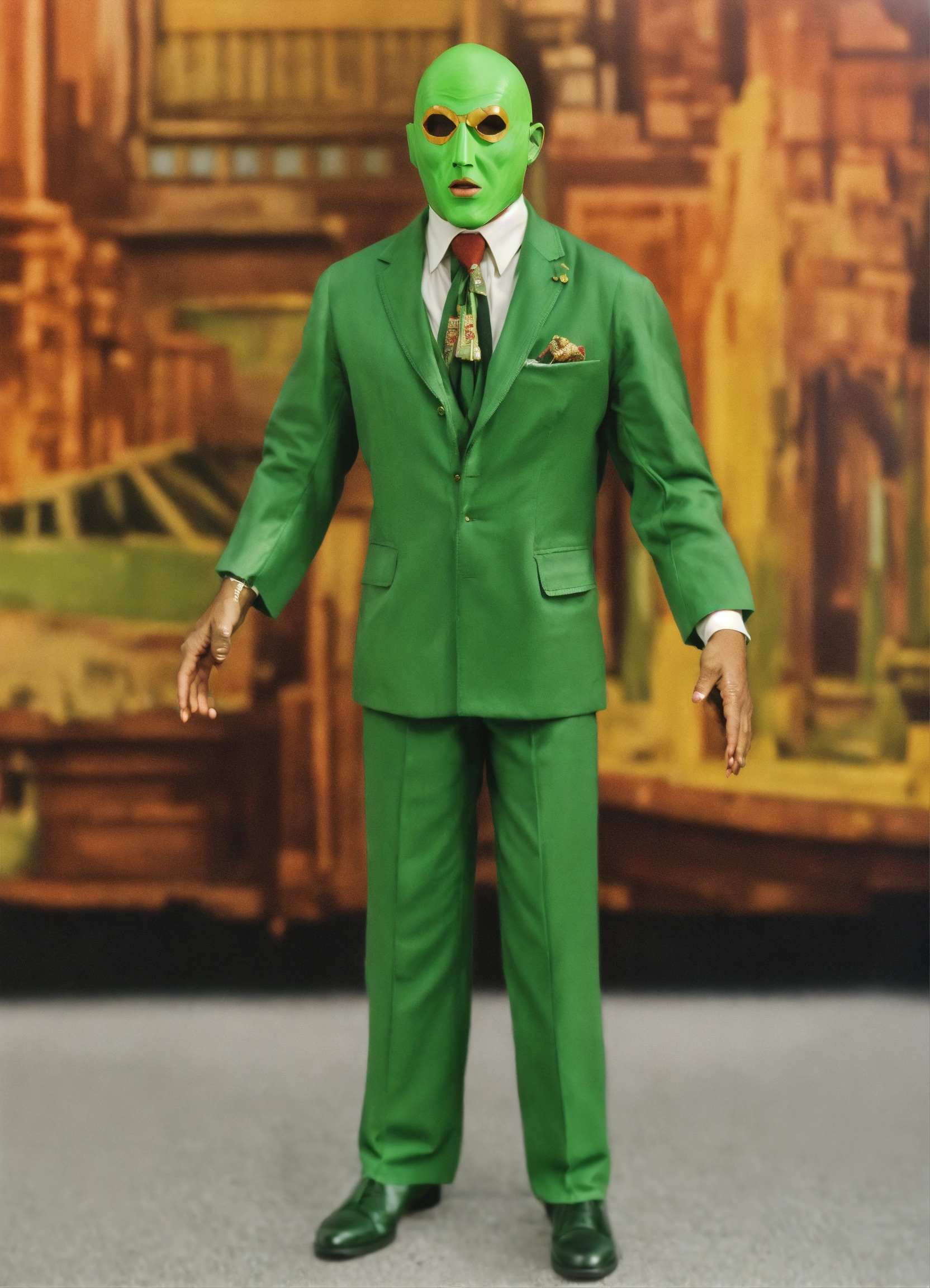 Lexica - Stanley ipkiss the mask 1994 green bald suit