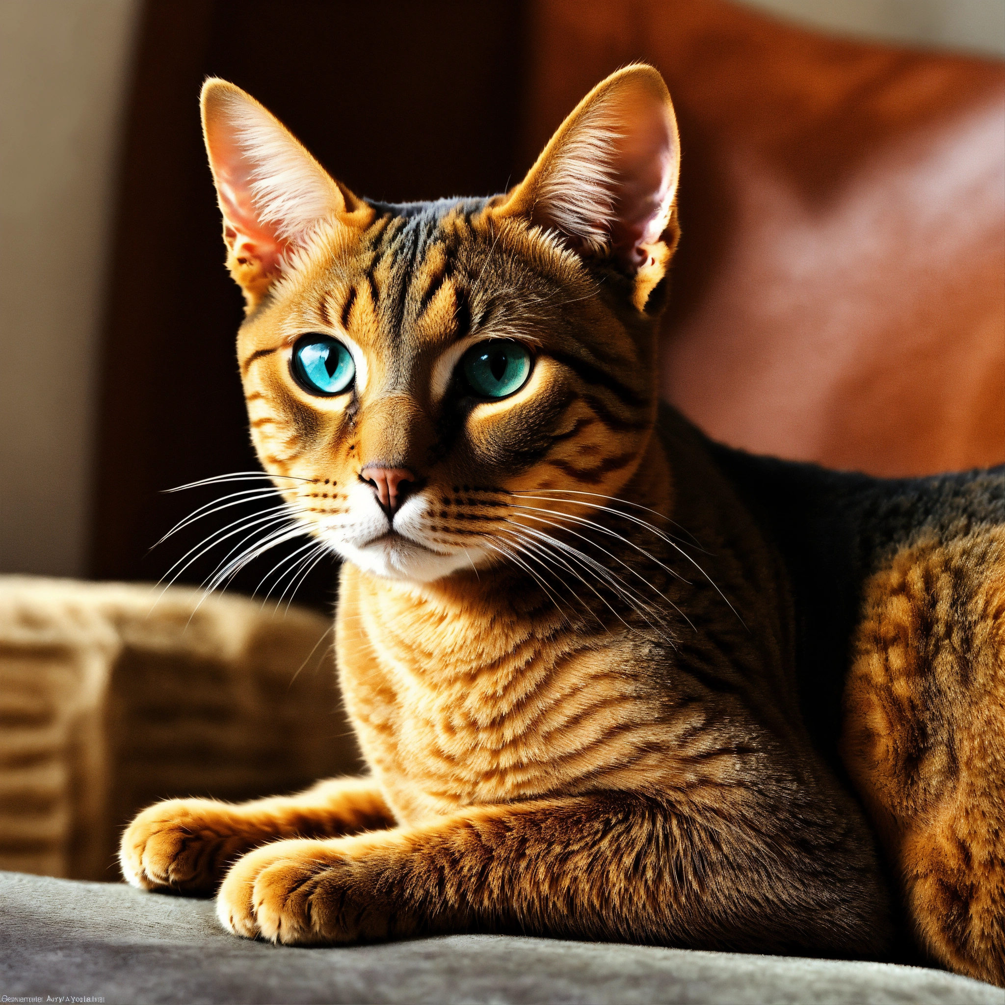 Lexica - Abyssin cat, realistic