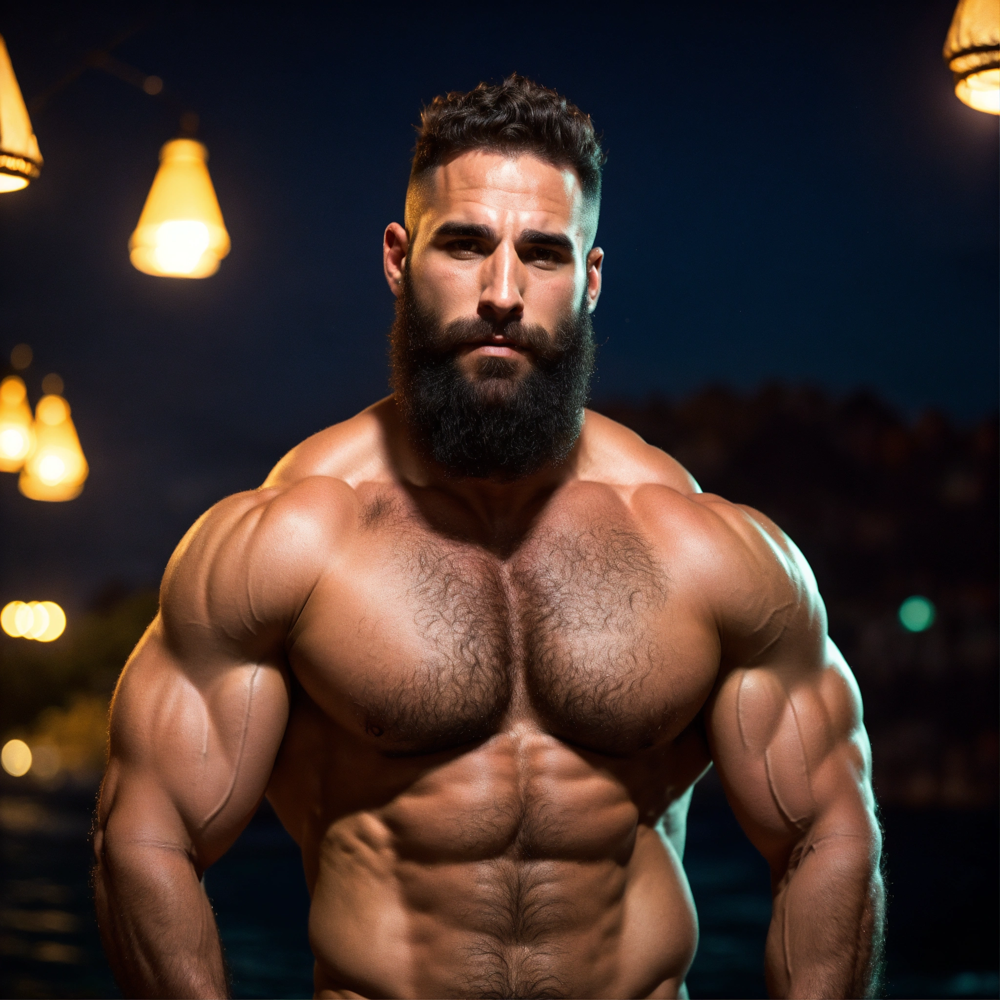 Lexica 30 Year Old Hairy Israeli Man With Big Muscles Big Bodybuilder Body Like A Wrestler 4024