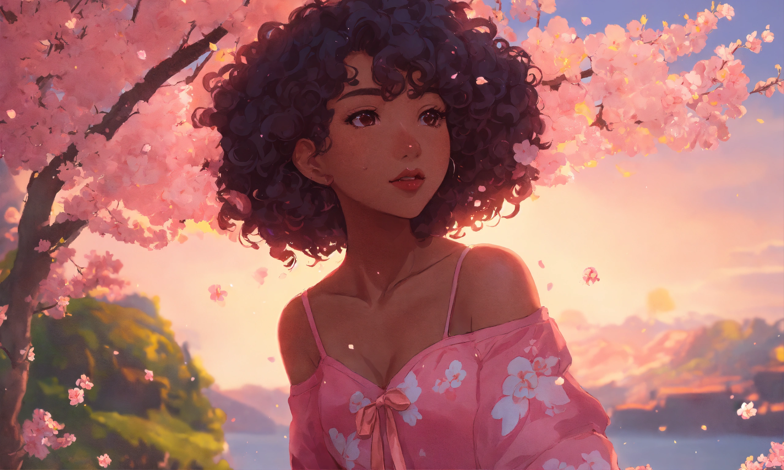 Lexica Cherry blossoms, love, beauty, adorable, pink fowers, bubble