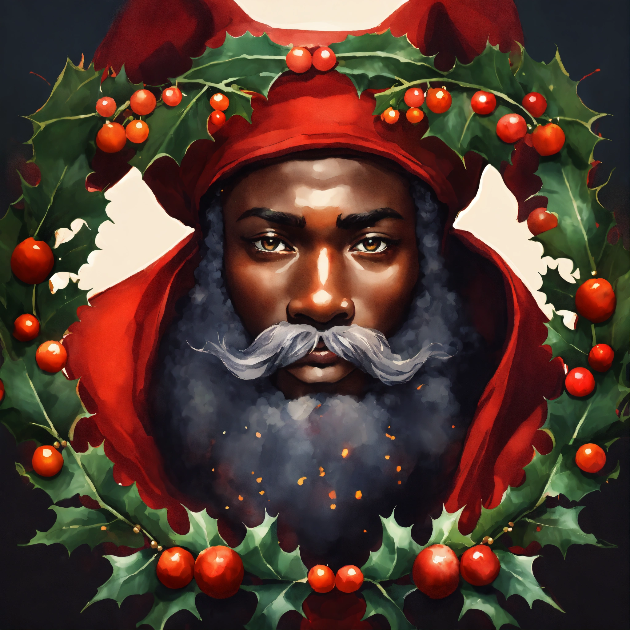 Lexica - Deep complexion extremely pointed eared Black Santa Claus ...