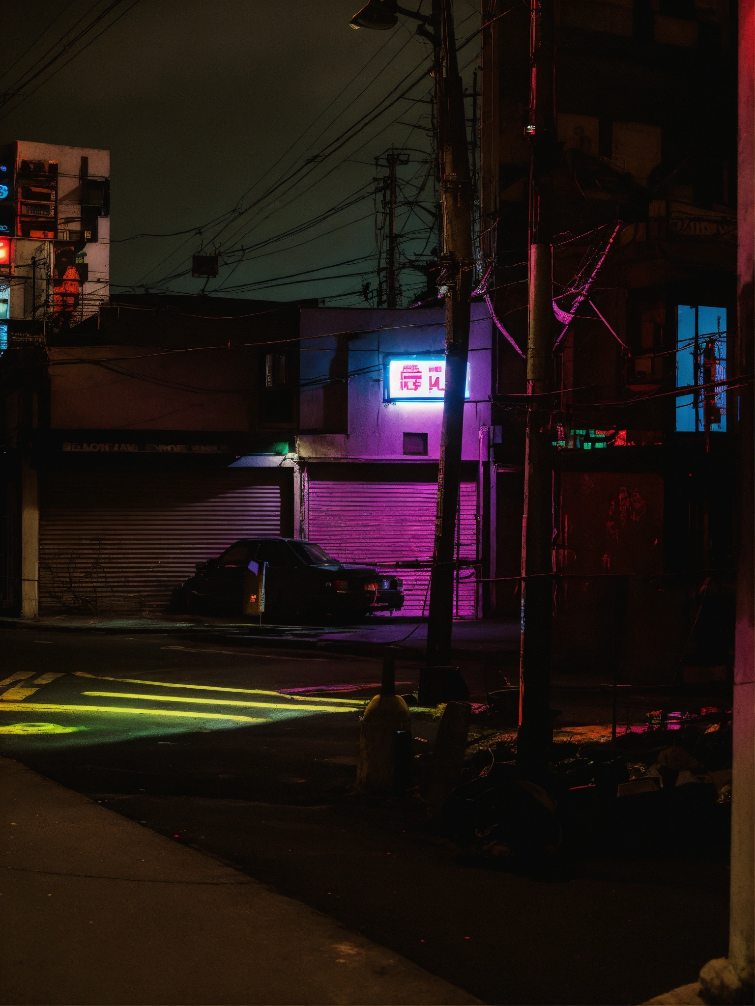 Lexica Neon Lit Urban Underworld With A Broody Street Aesthetic 7848