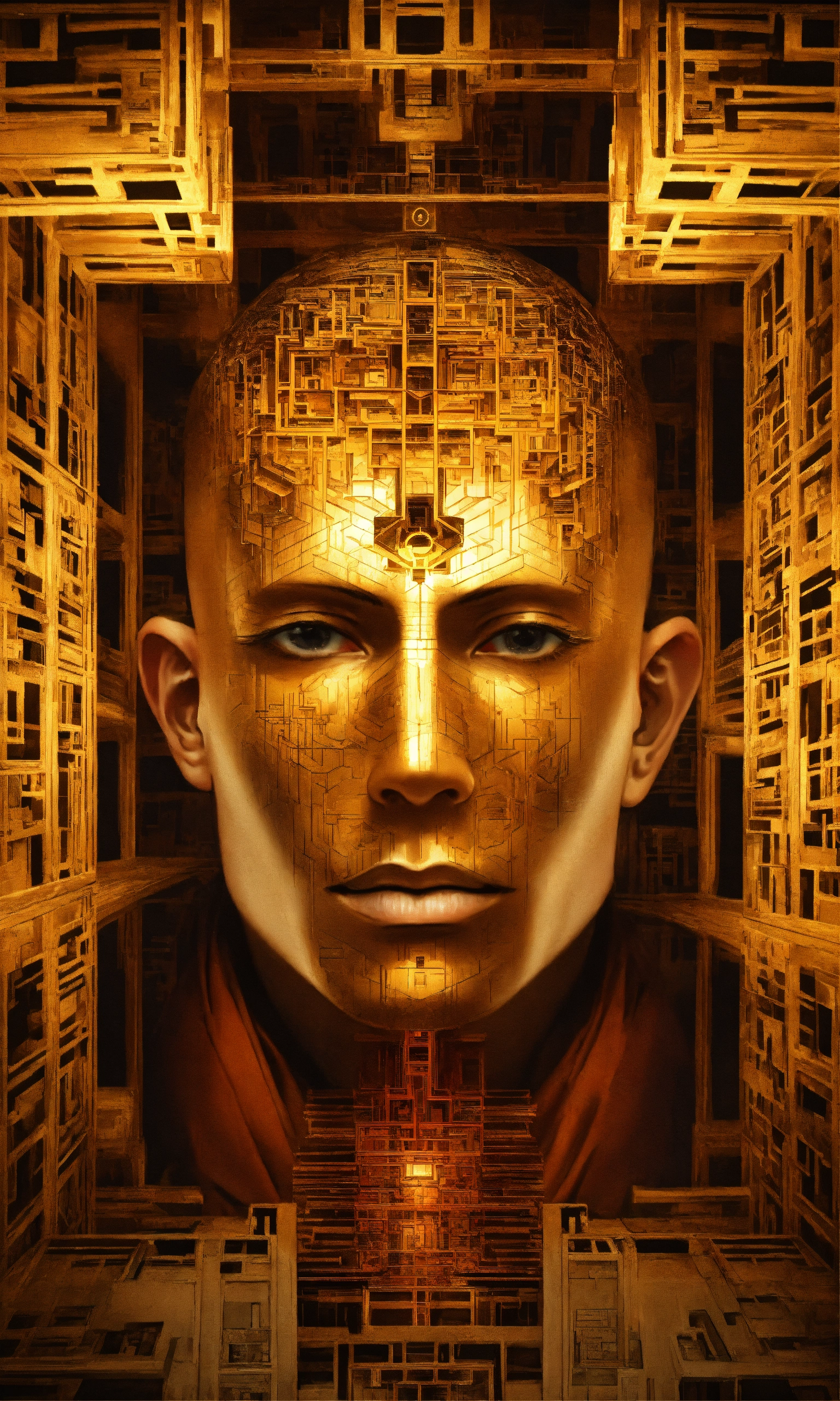 Lexica - Face Taoist christian monk tesseract hypercube fractal monk ...