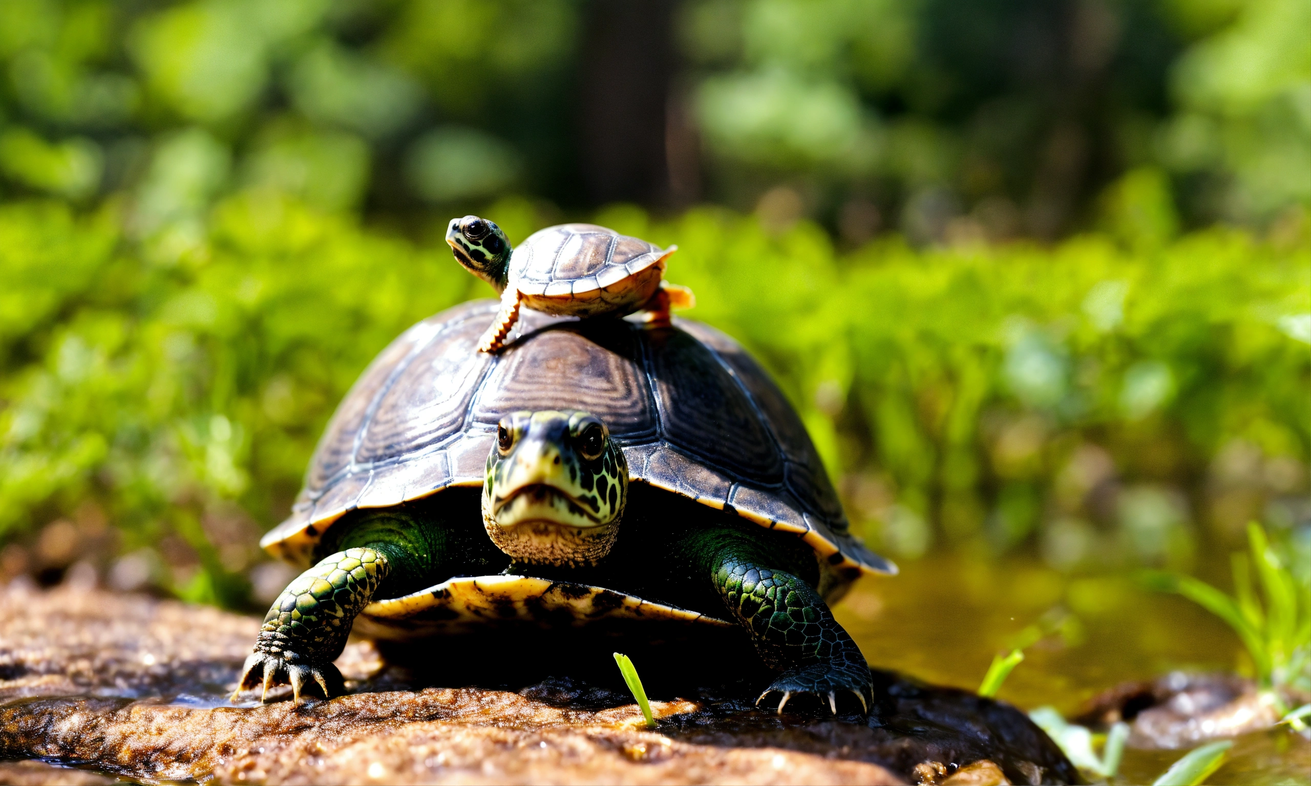 Lexica - Tommy was the tiniest turtle in the entire pond, but he had ...