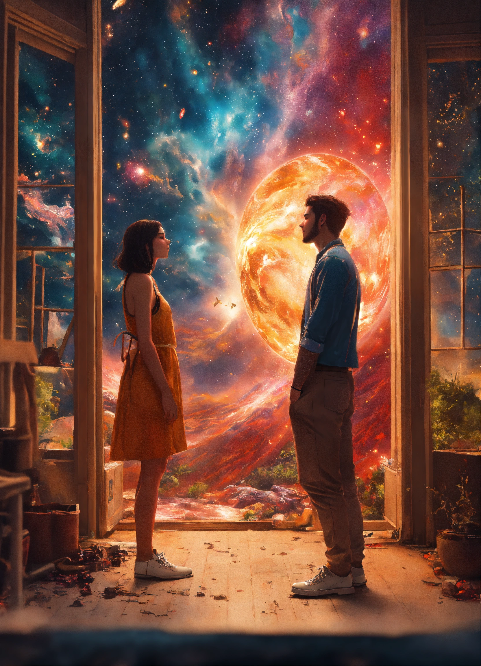 Lexica A cosmic twin flame collision of two divine counterparts