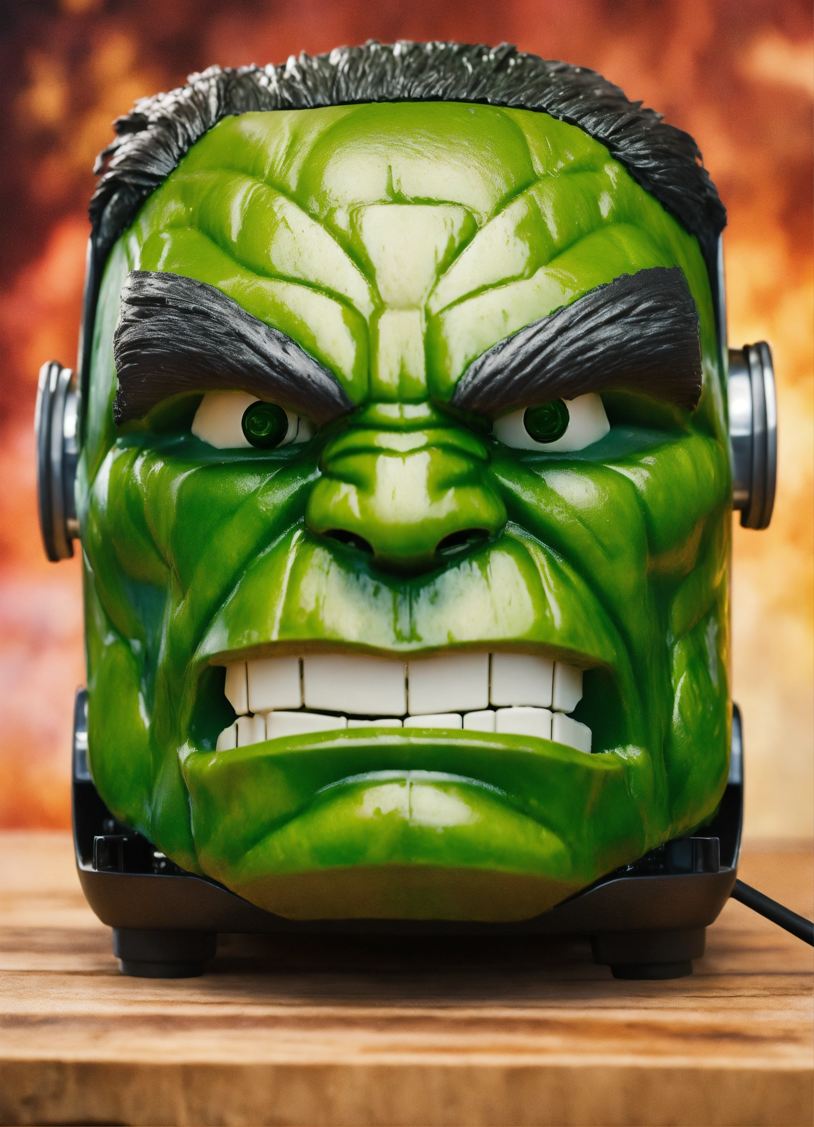 Lexica - Transform the Hulk into a toaster. Describe the toaster's ...