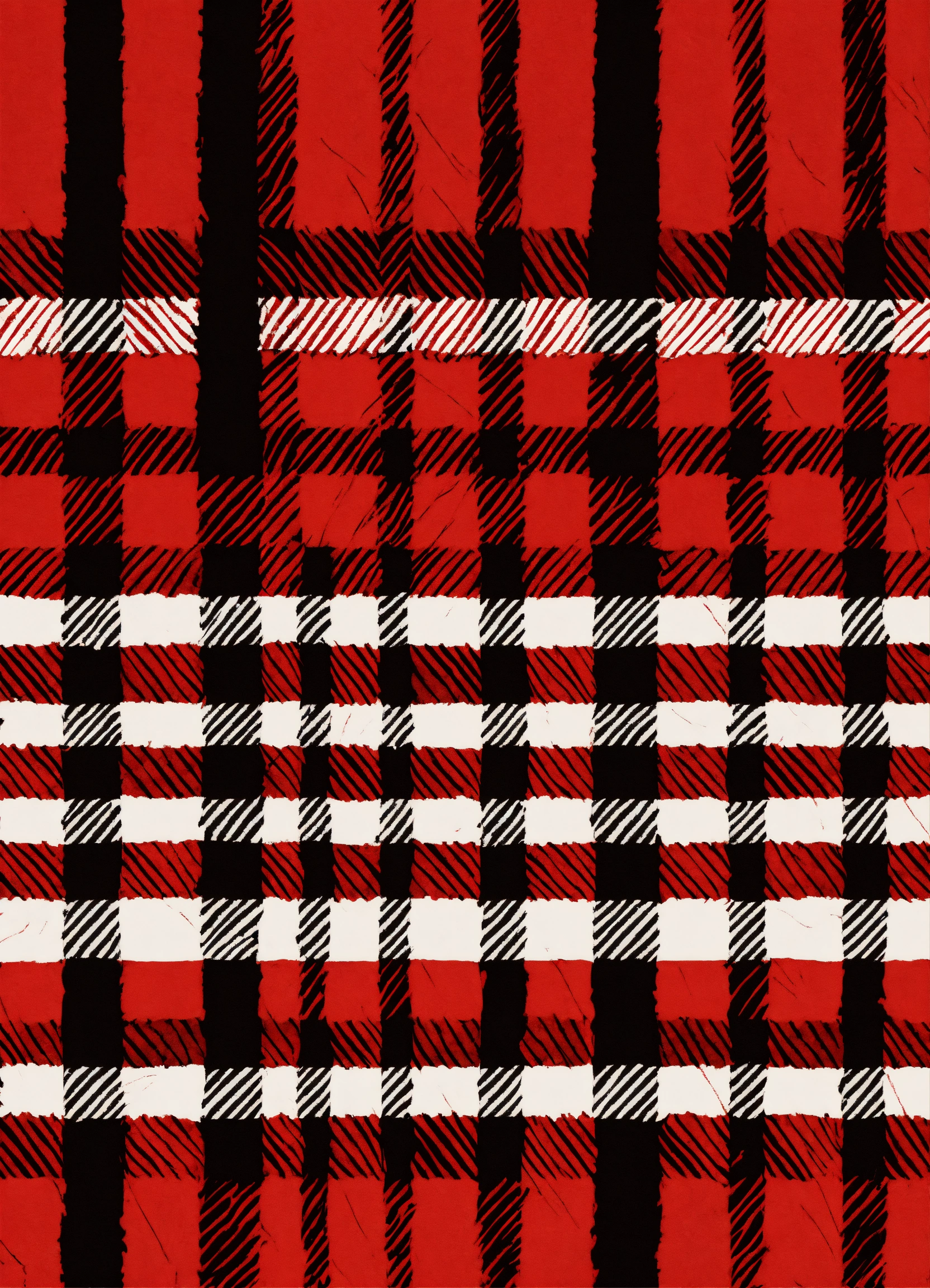Lexica - Red and black buffalo plaid seamless pattern
