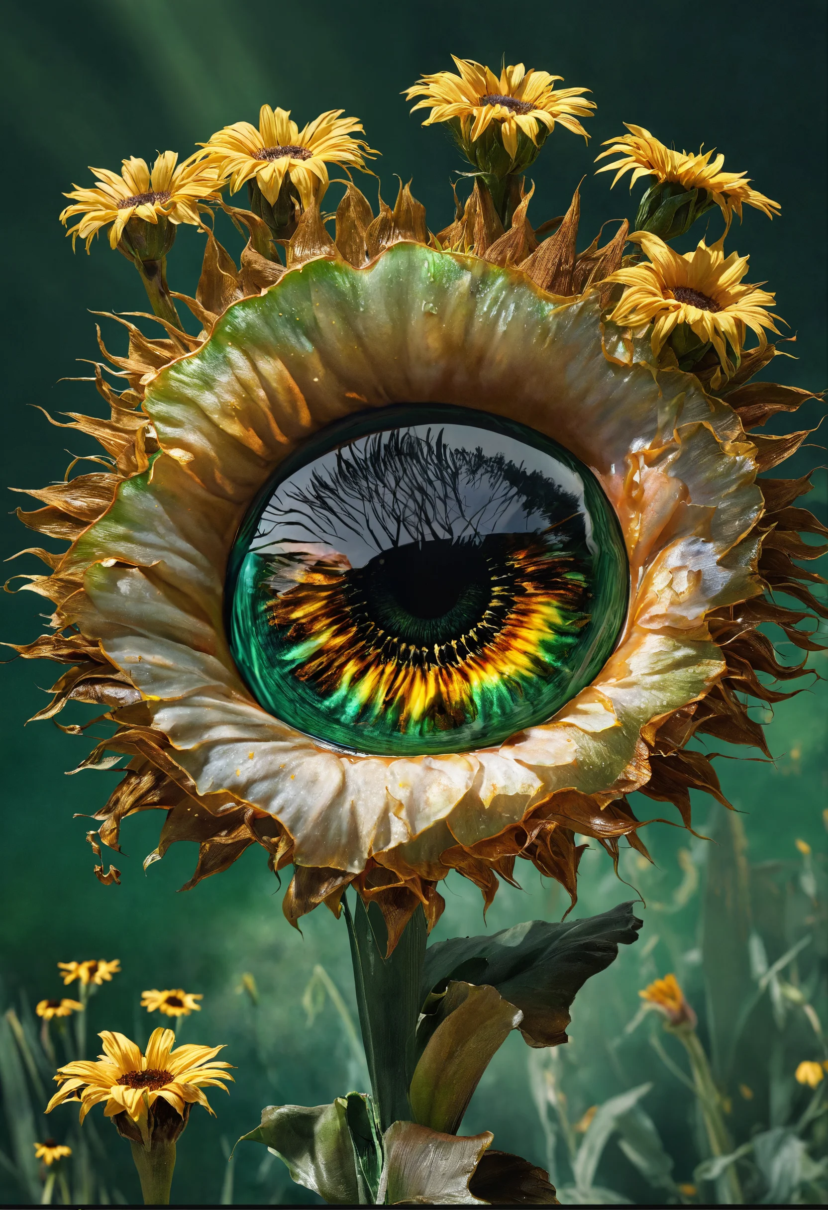 Lexica - An ultra realistic digital art depiction of an eye with ...