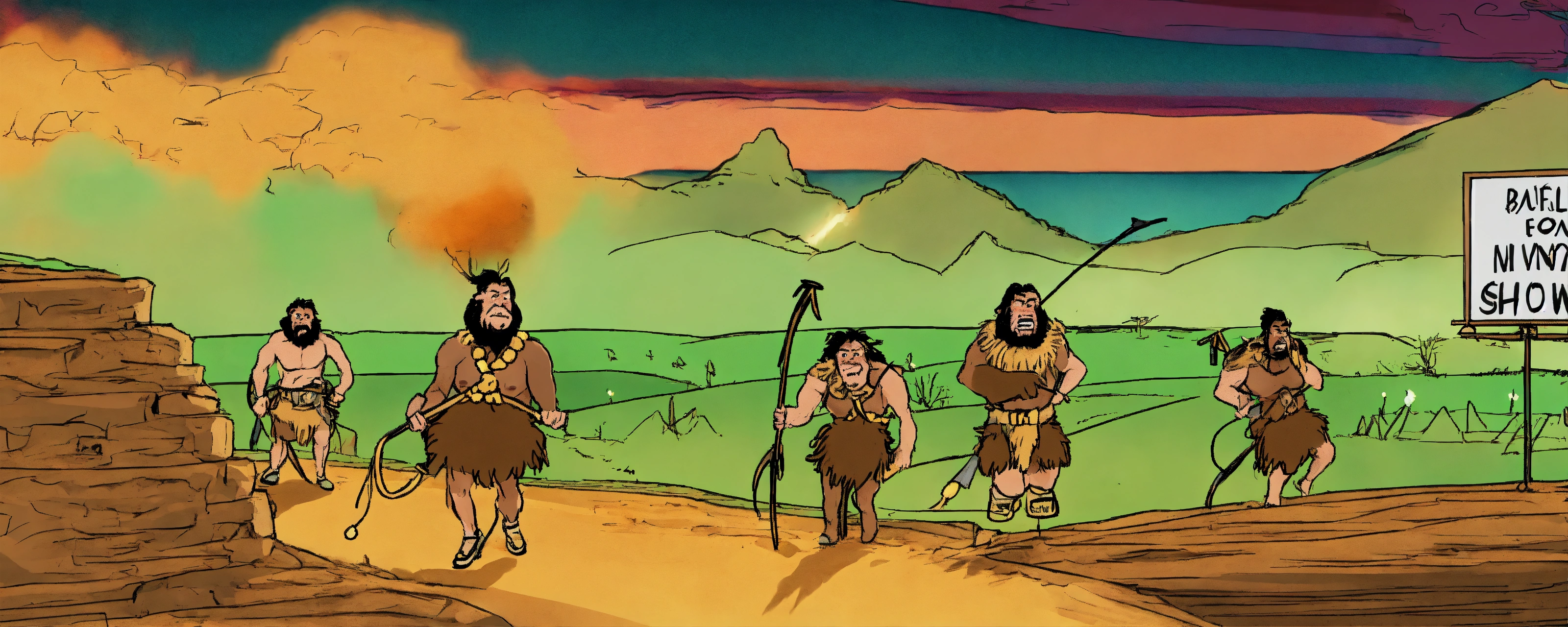 Lexica - Oh man, look at those cavemen go! It is the freakiest show!