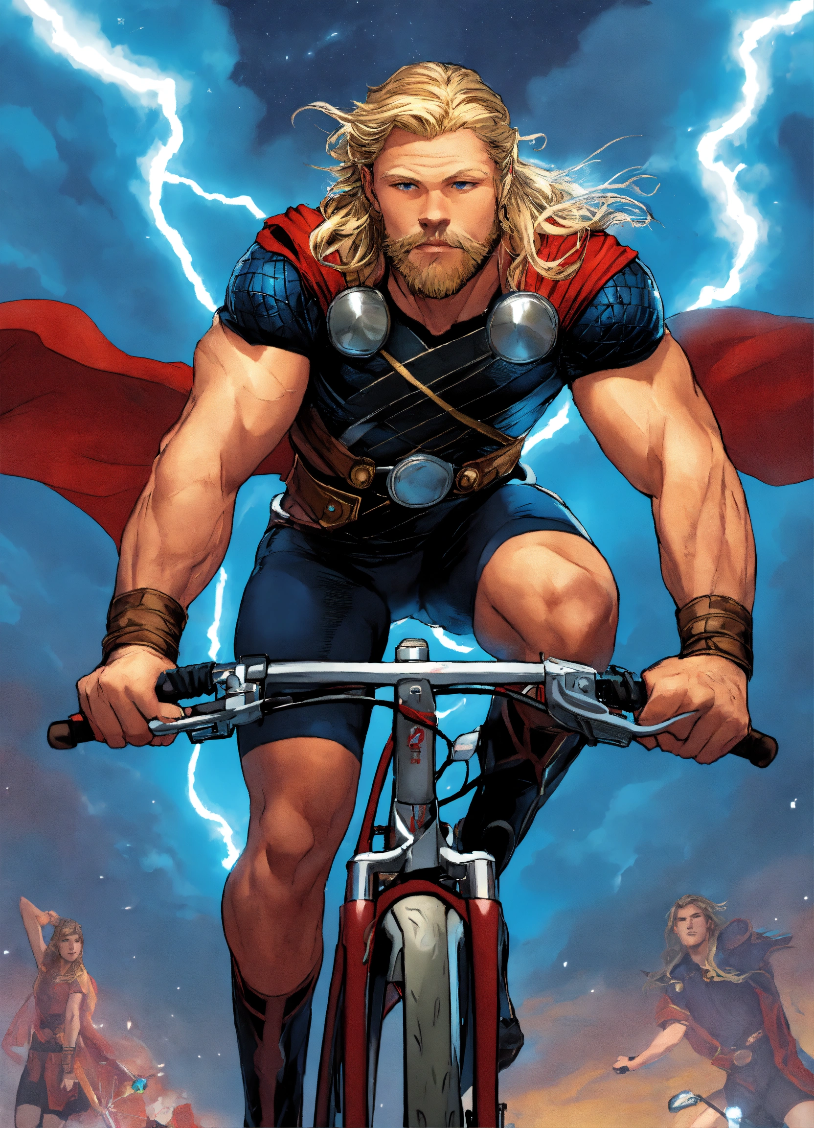Lexica - Thor riding bicycle