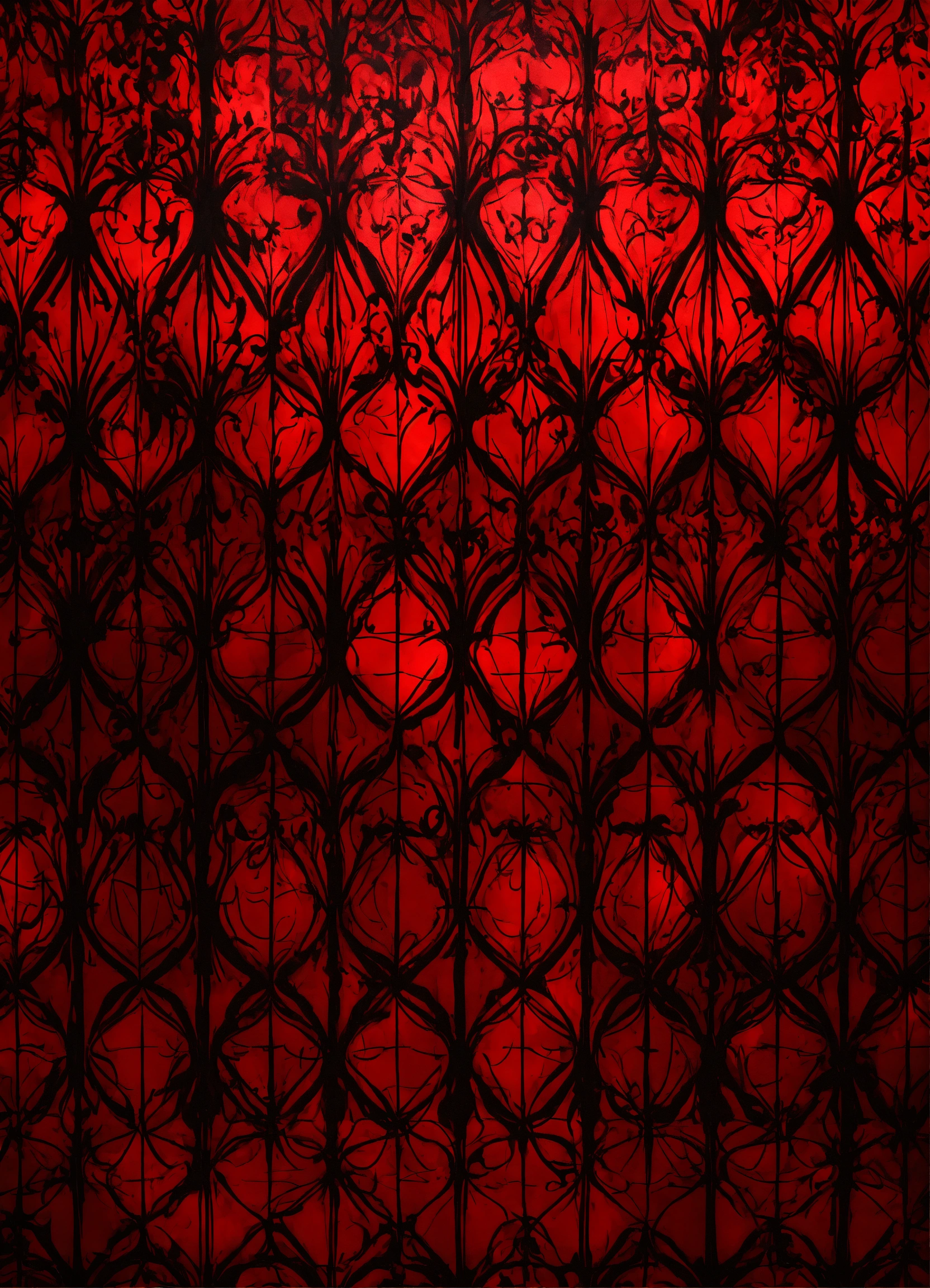 Lexica - Red and black gothic abstract background