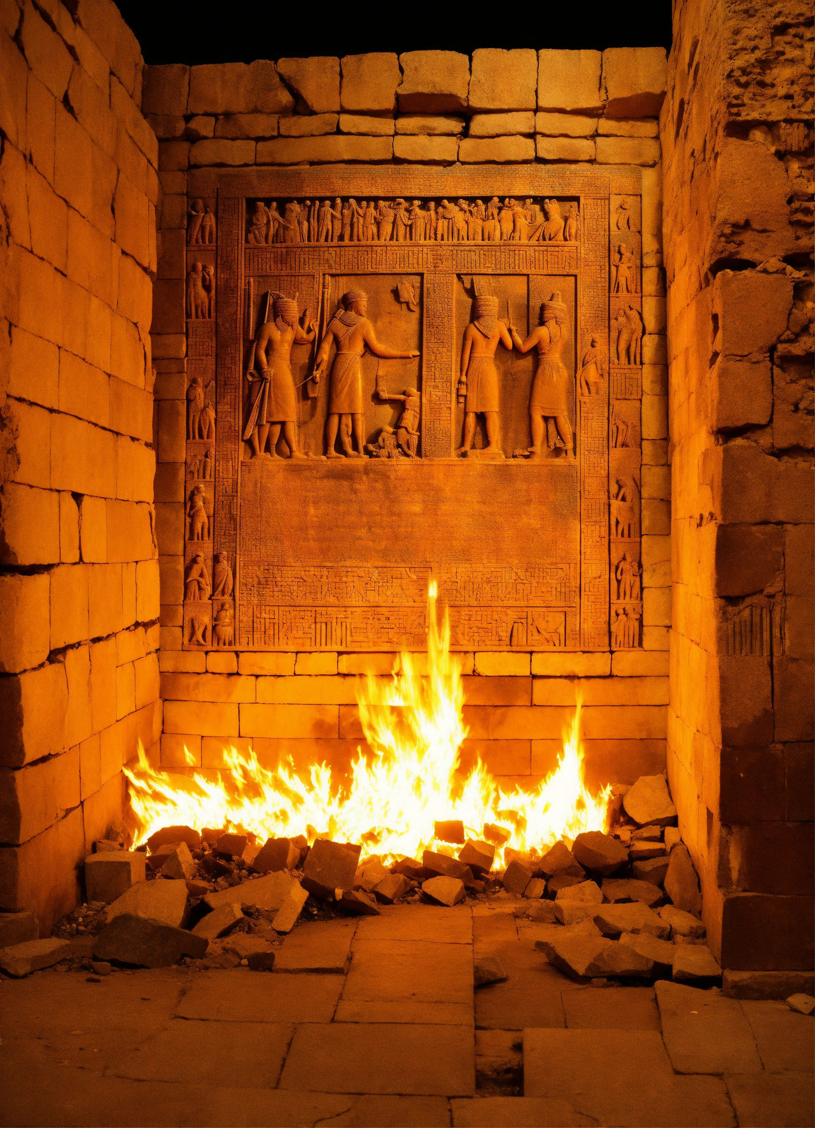 Lexica - Sack of nineveh, 612 BCE, war, chaos destruction and fire ...