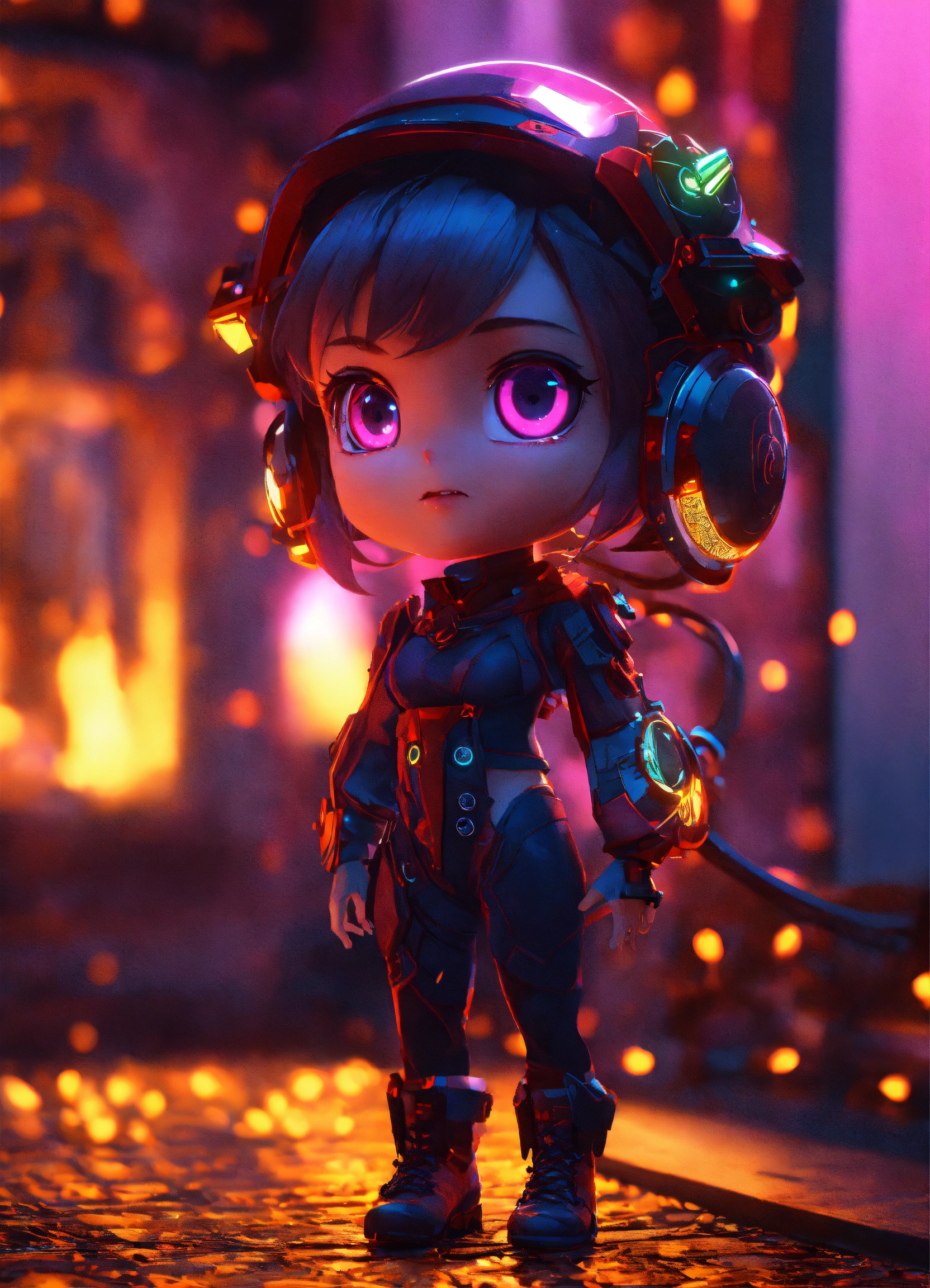 Lexica Evil, spiral eyes, glowing eyes, brainwashing, cute girl