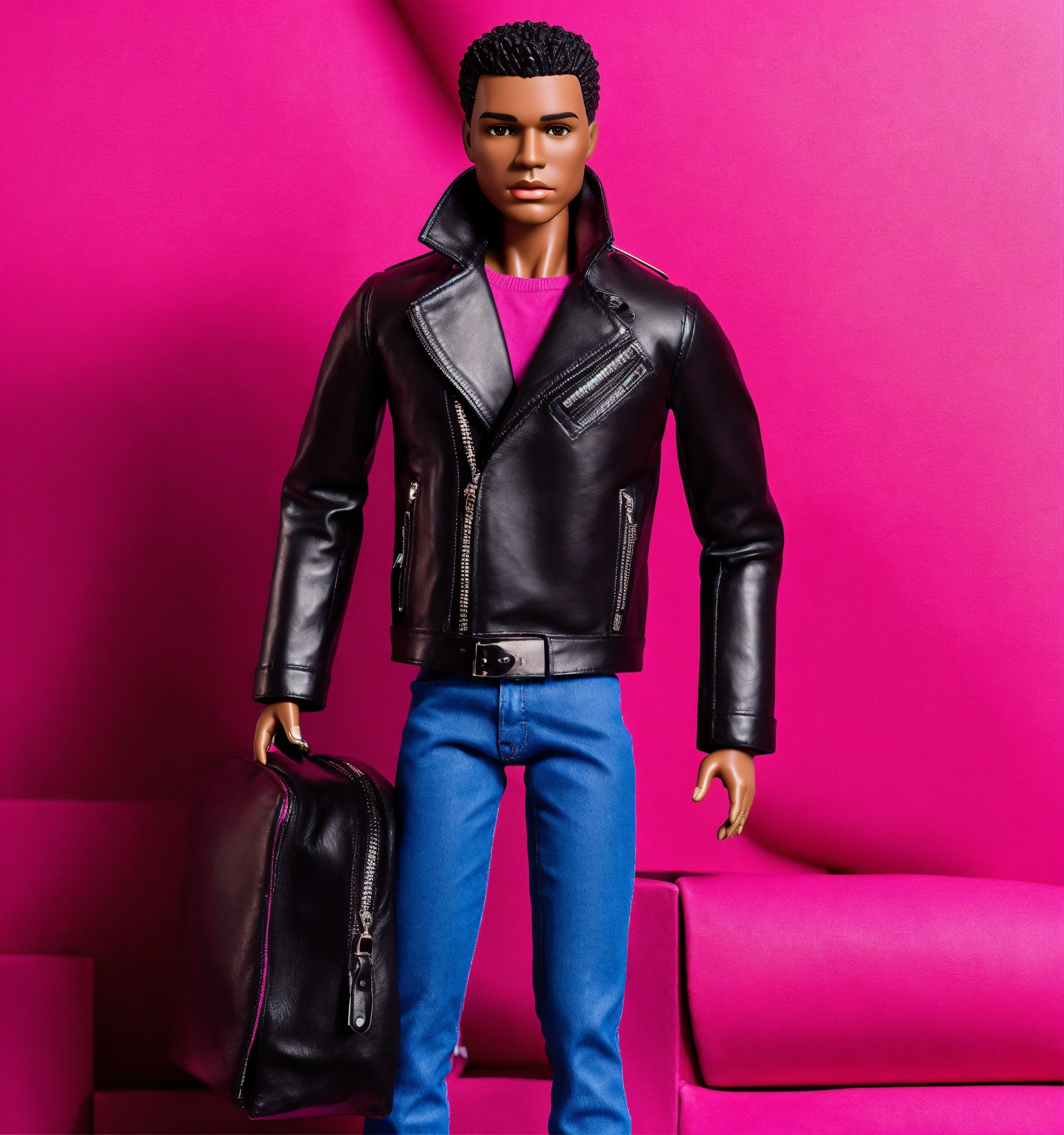 Ken doll cheap leather jacket