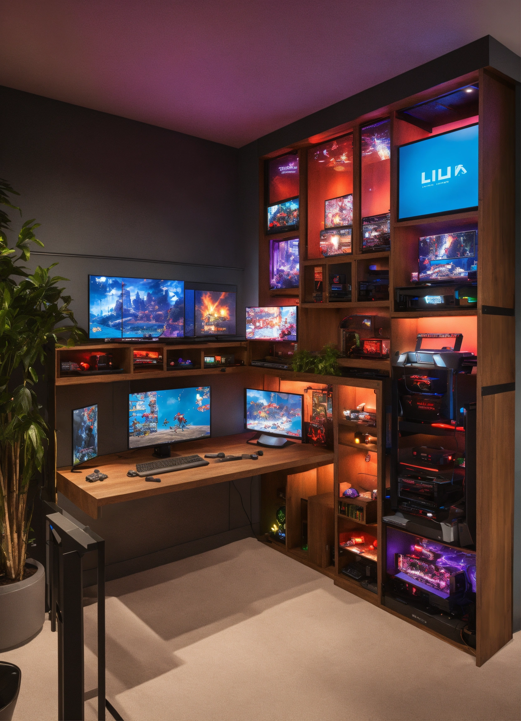 Lexica - A modular gaming station designed with lighting games, screens ...