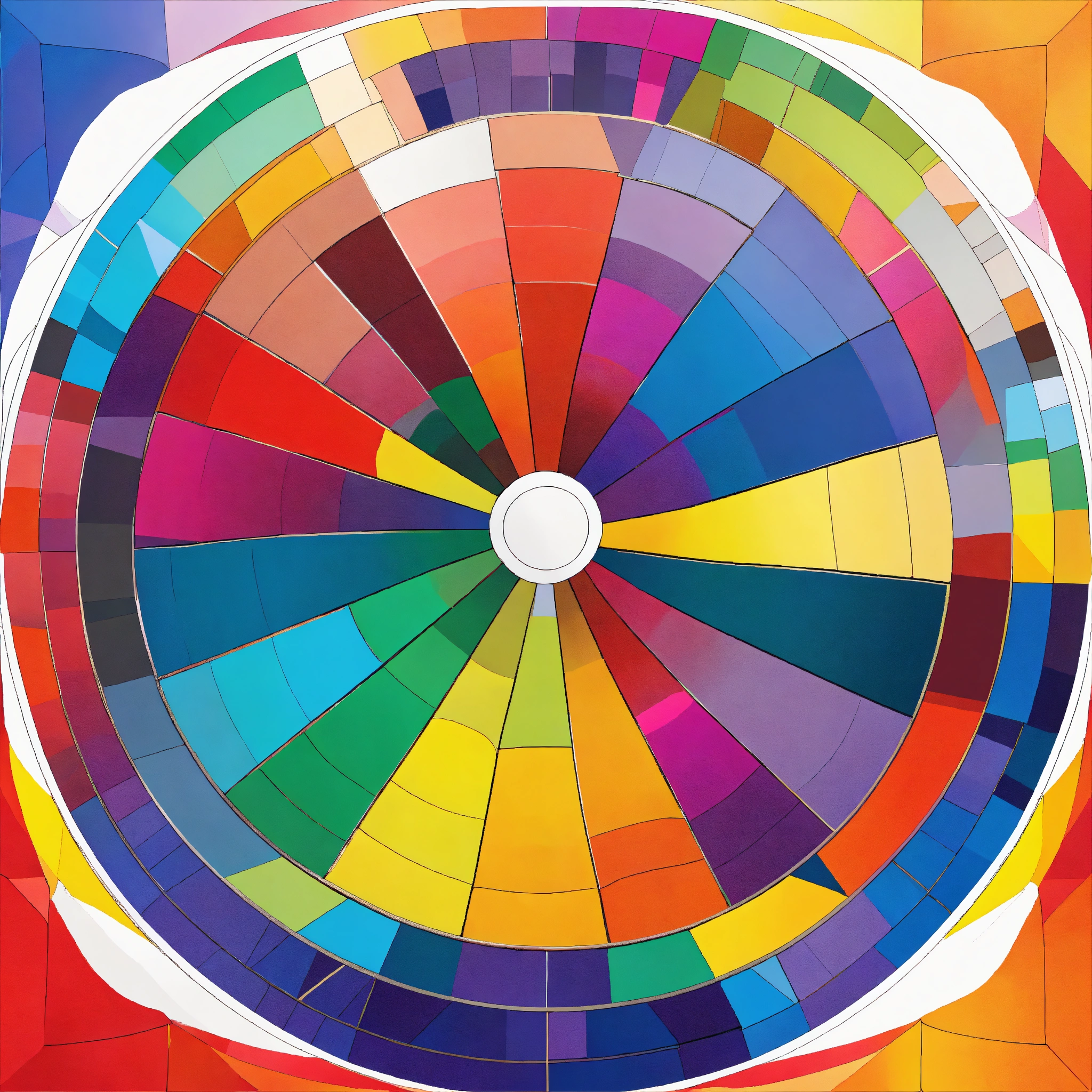 Lexica - One SIMPLE conventional color-wheel in 'white background' in ...