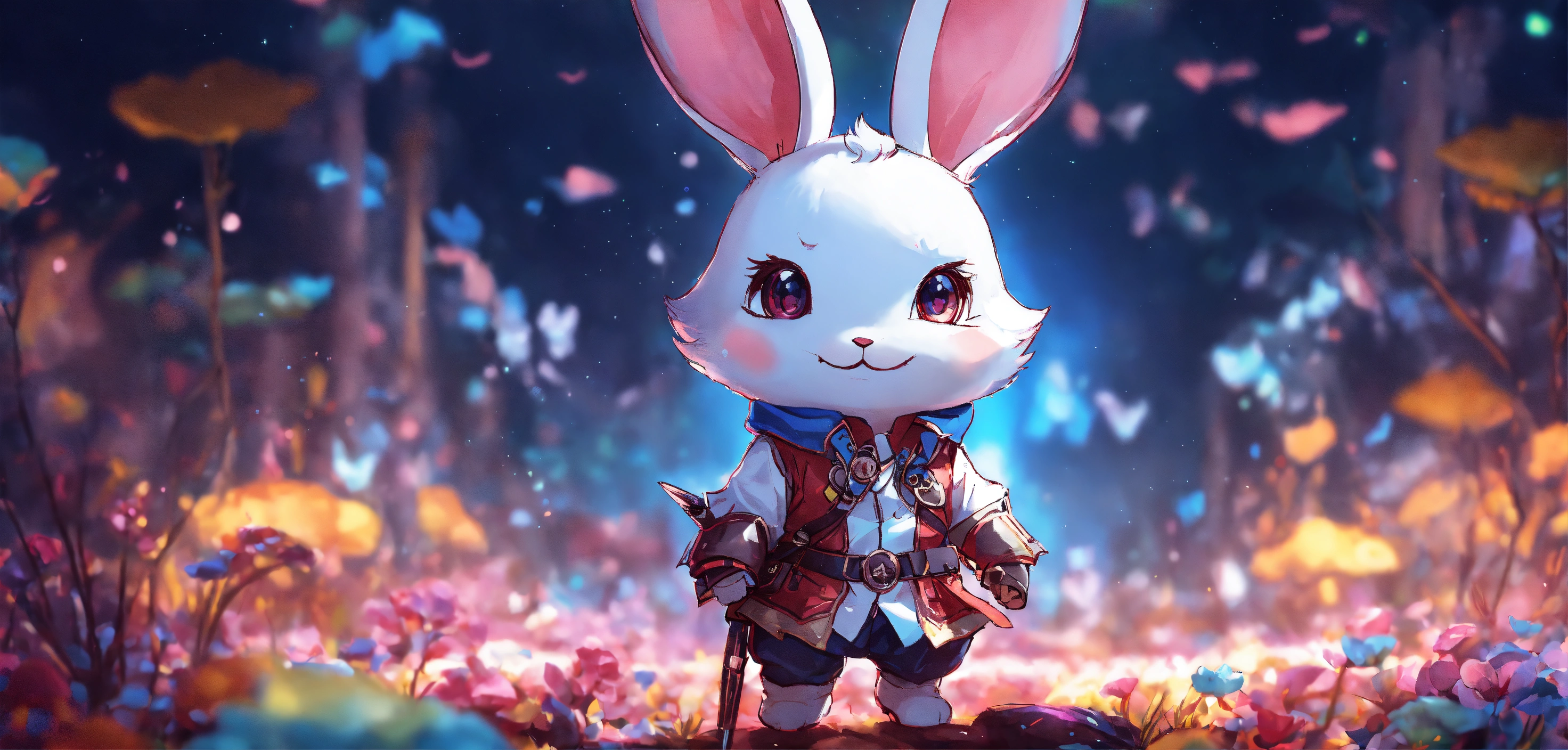 Lexica - Abstract style anime art of chibi rabbit, 8k, stunning ...