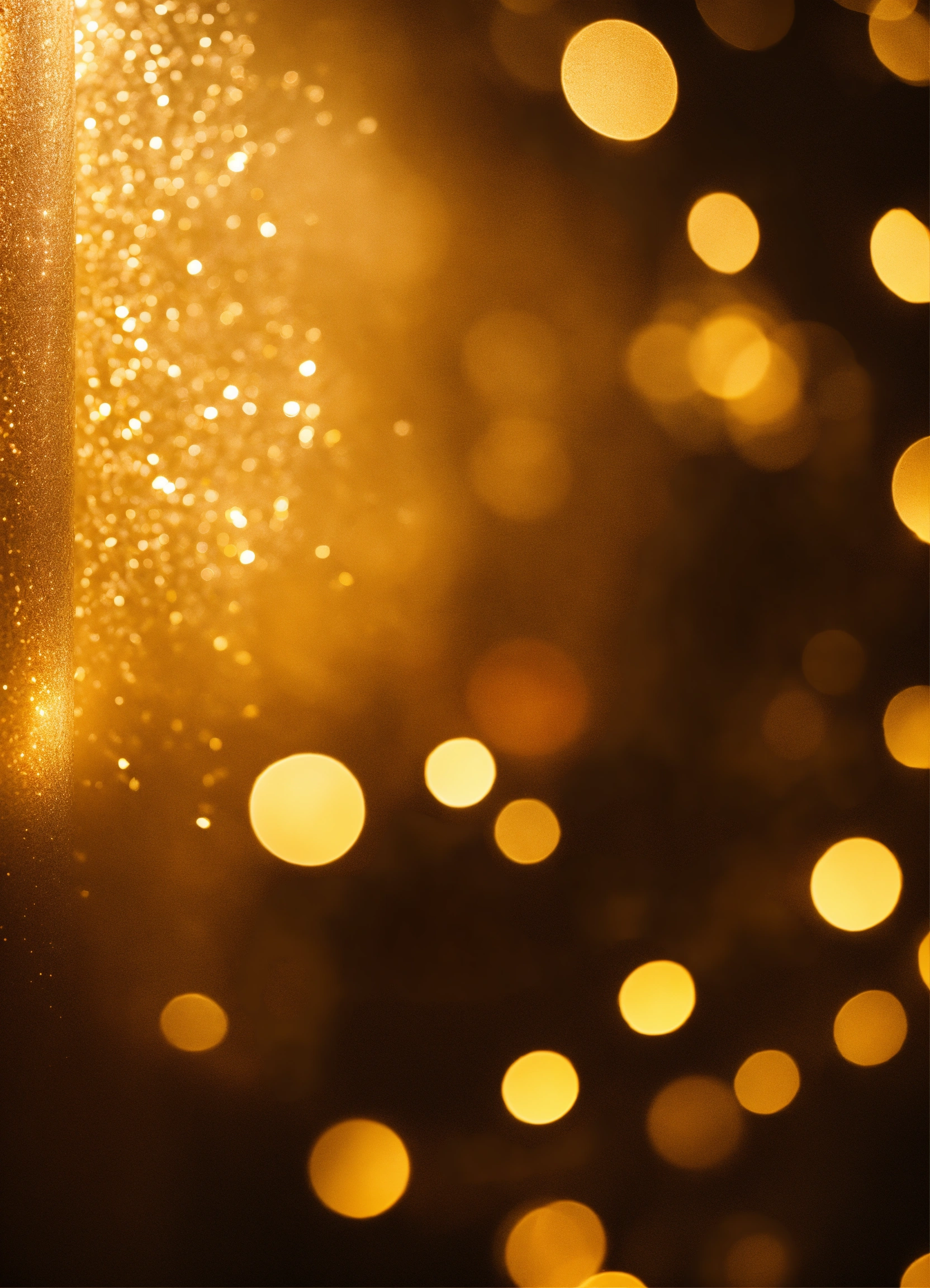 Lexica - Golden texture , golden lights, sparkling, bokeh