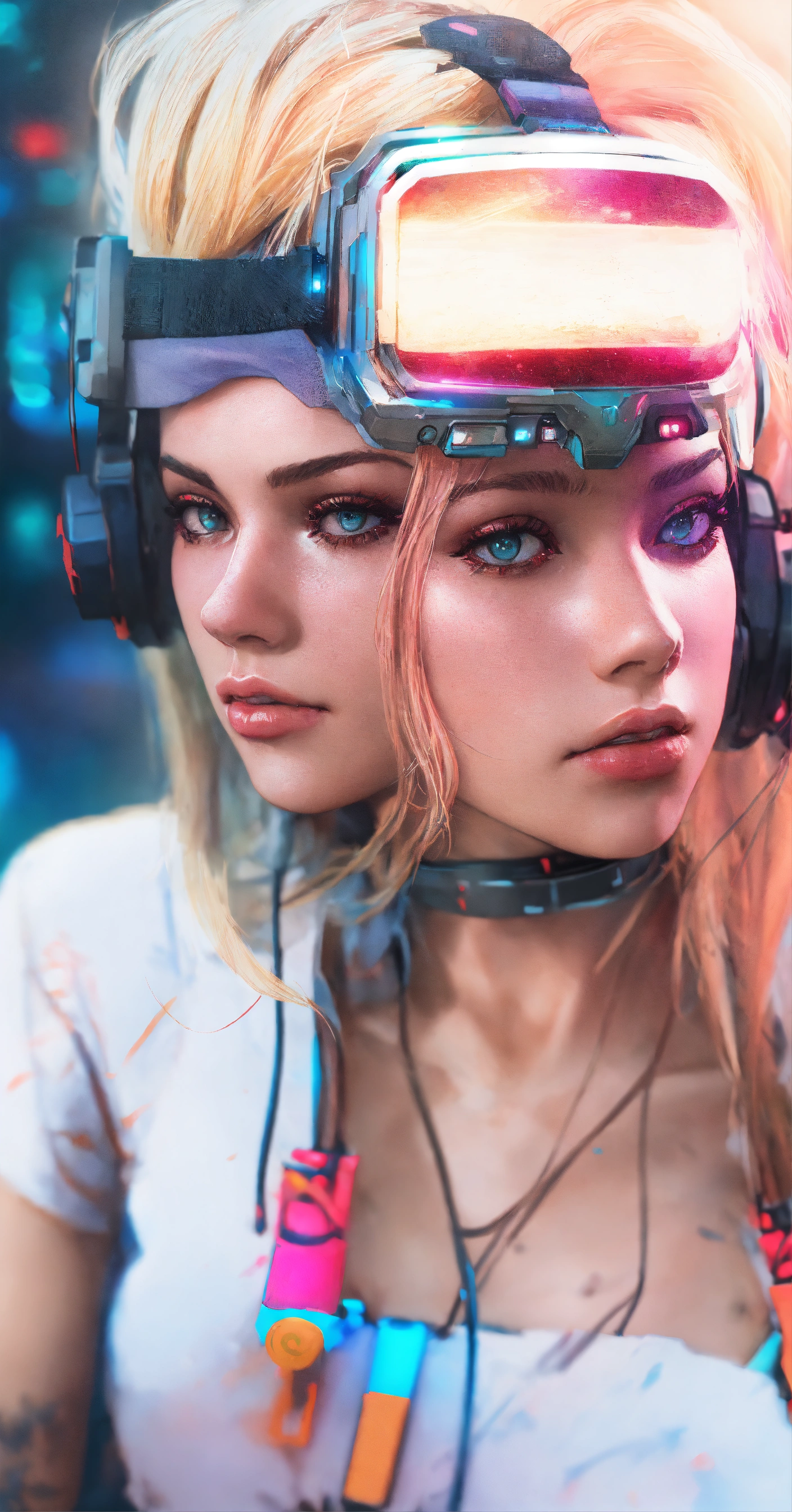 Lexica - Cyberpunk futuristic neon operator, by ismail inceoglu dragan ...