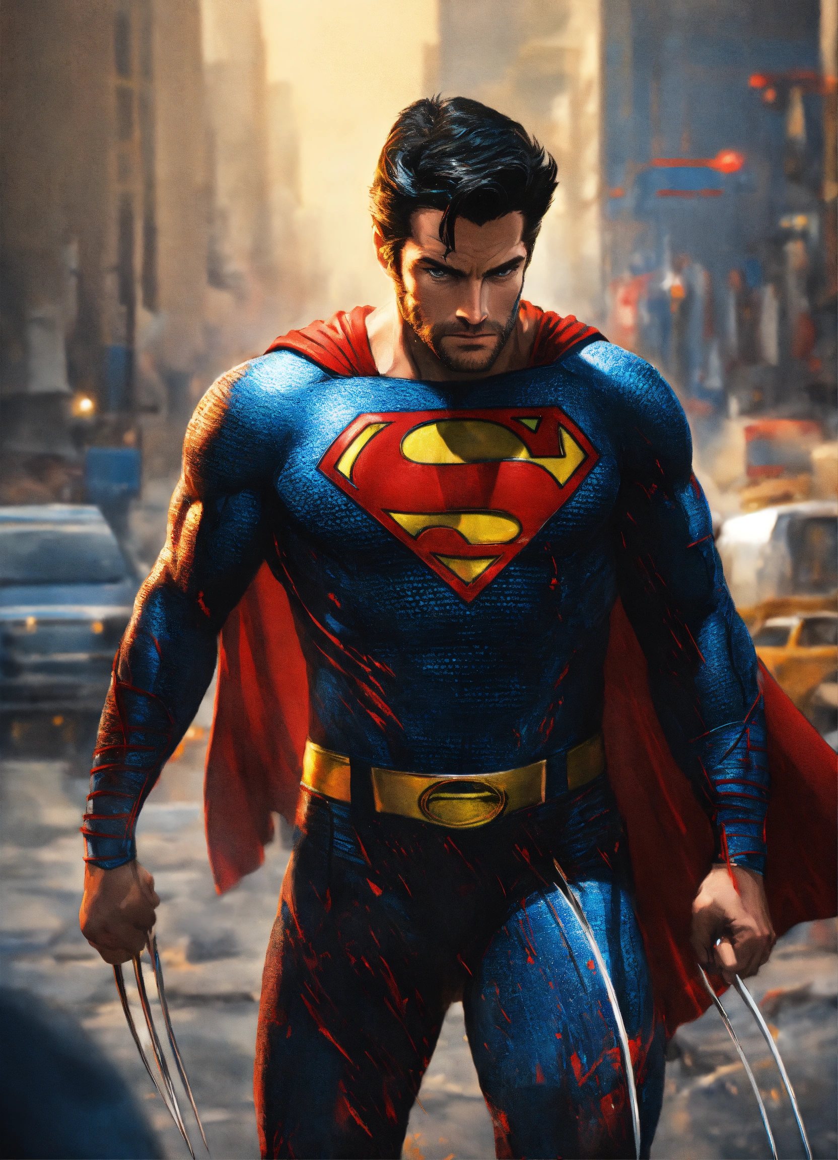 Lexica Superman with wolverine claws