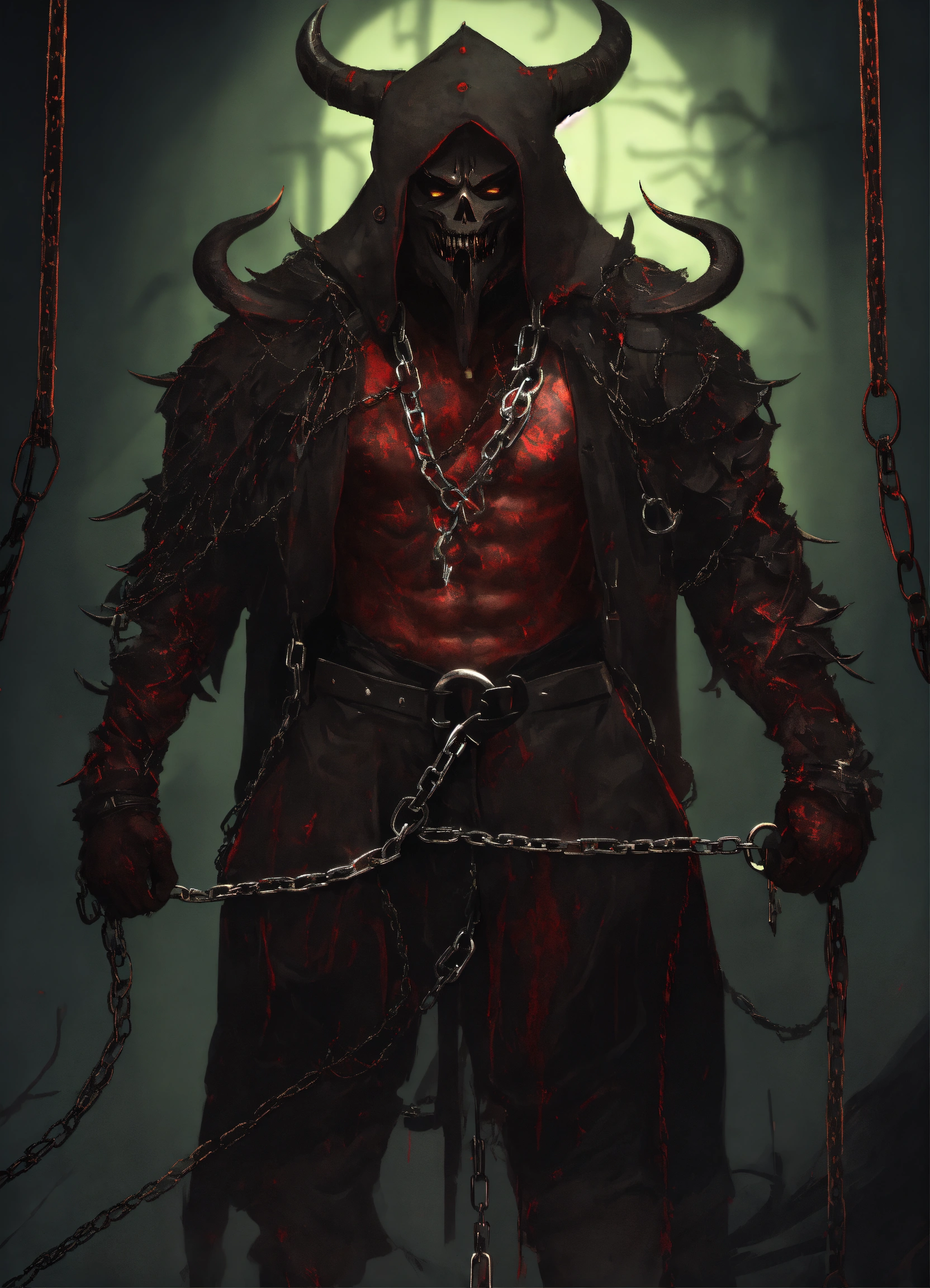 Lexica A demon that wears an executioners mask, has long chains with