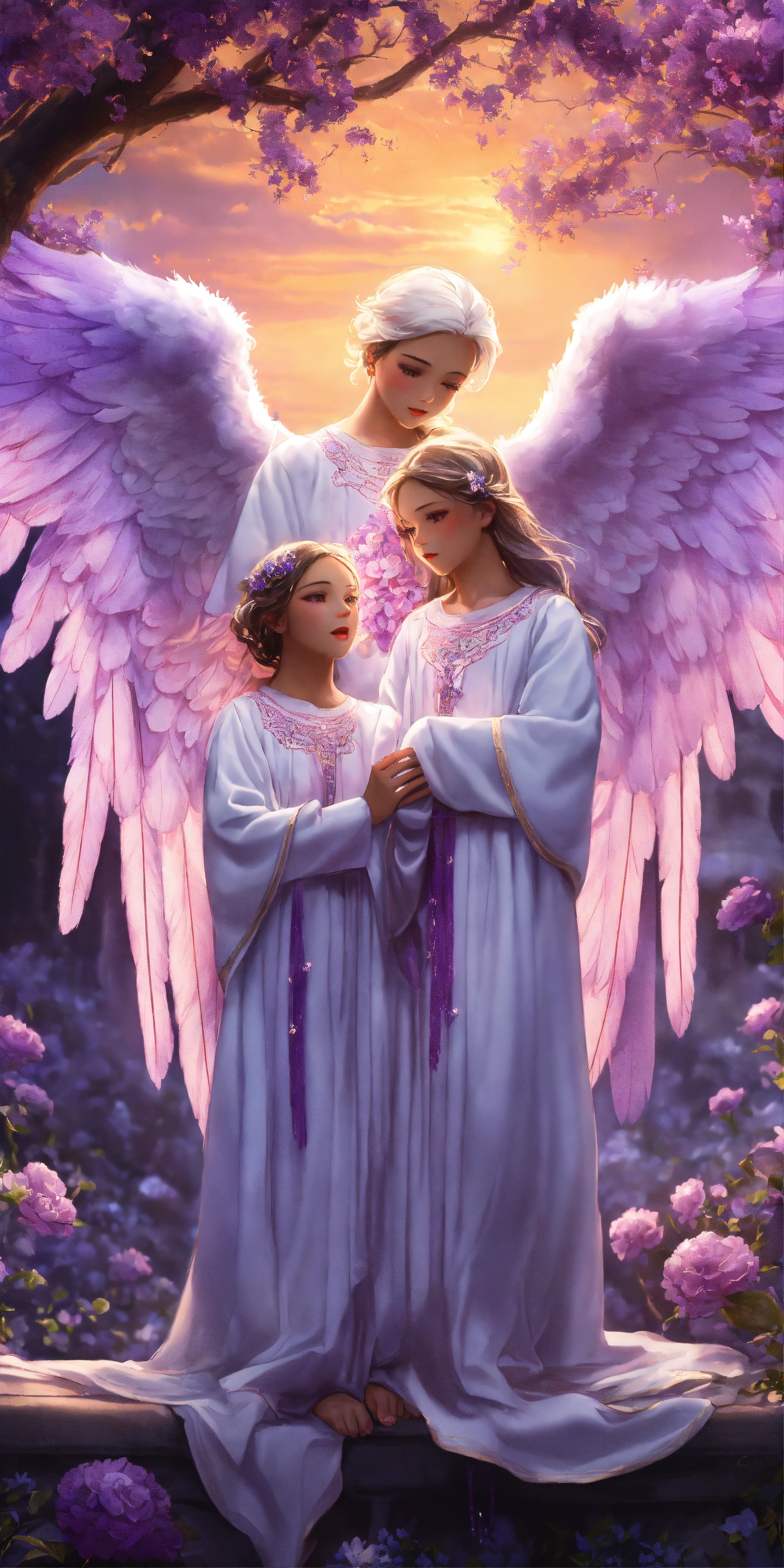 Lexica - 2 Guardian Angels, one is a boy and the other angel is a 7 ...