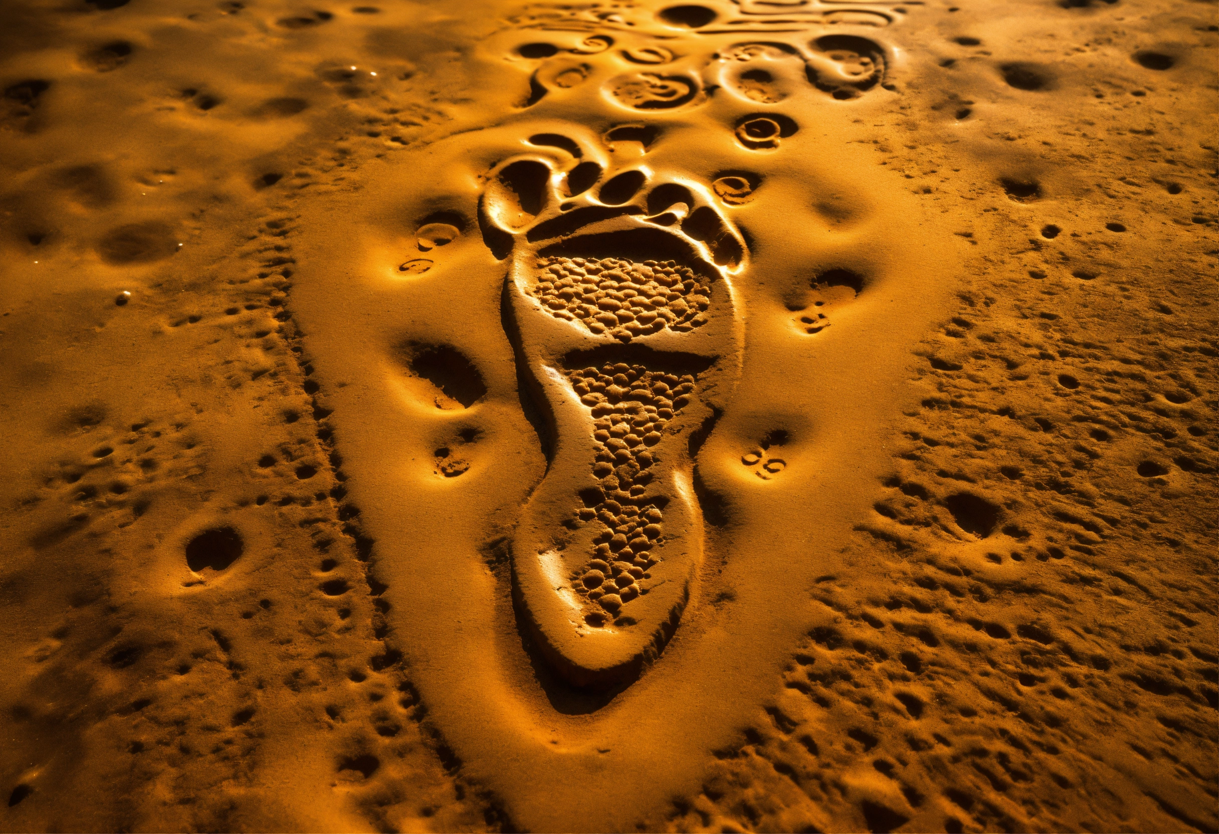 Lexica - Indian goddess Radha's footprint , 8k