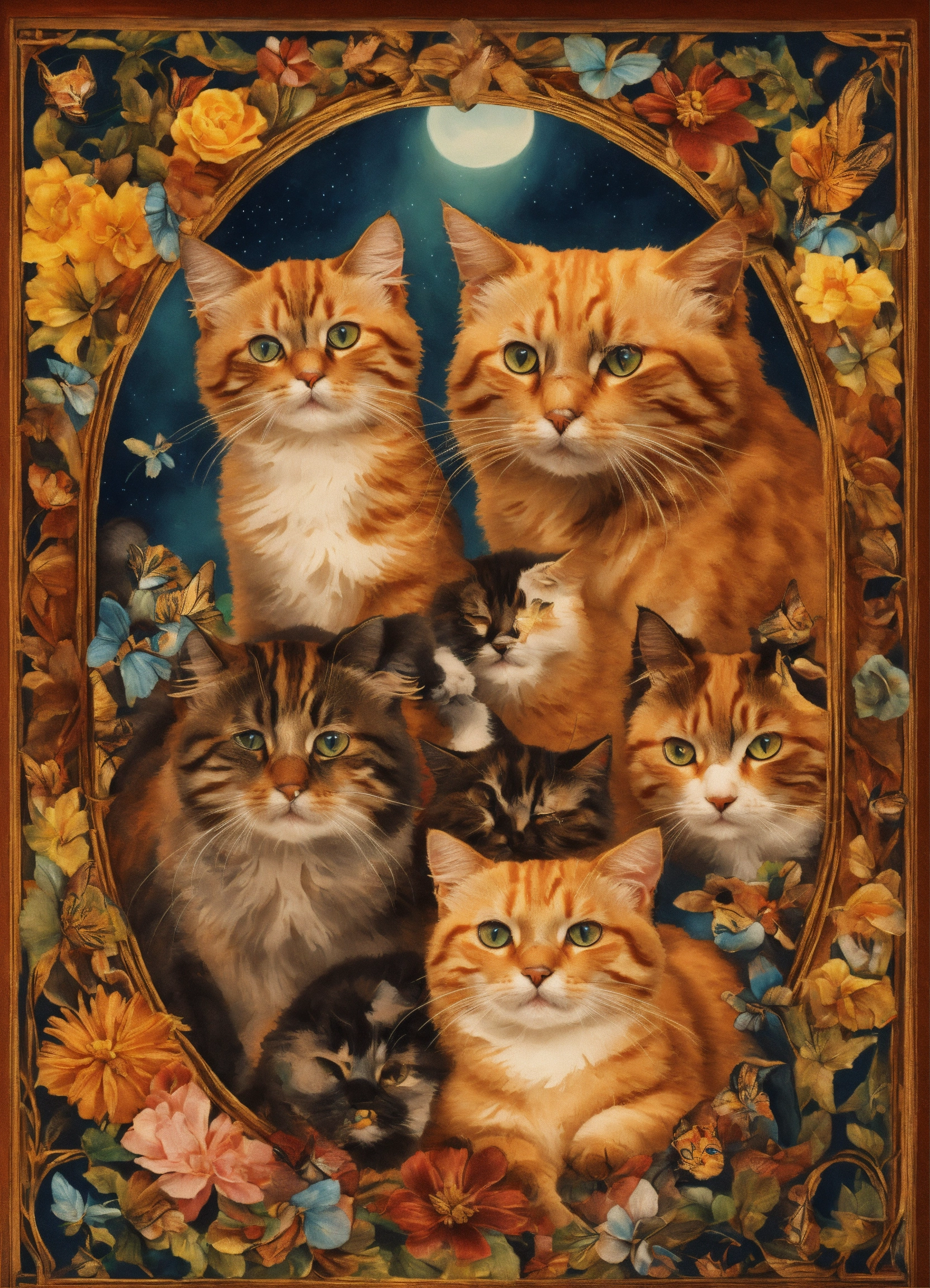 Lexica - Can you make a PNG of a lower back tattoo of multiple cats?