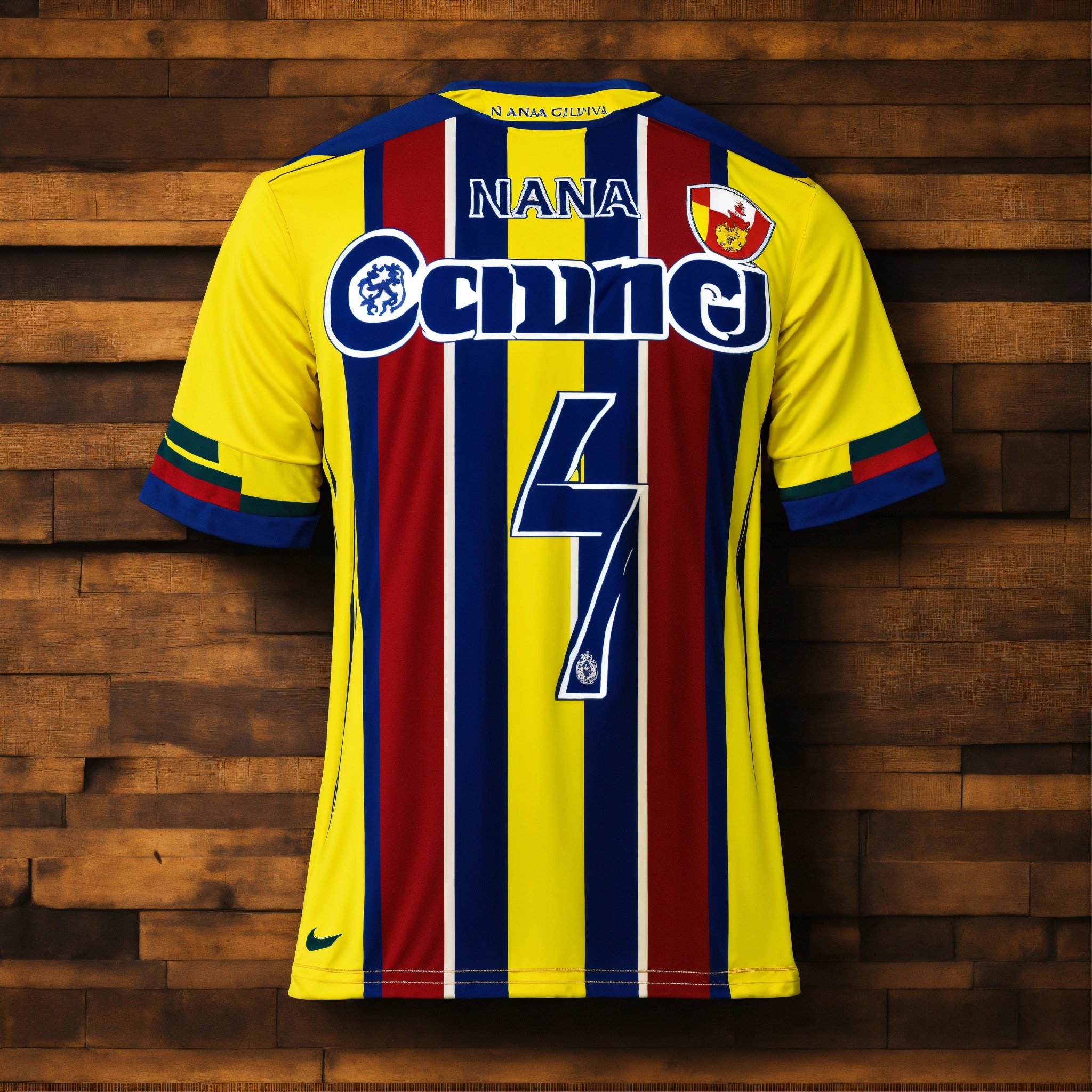 Lexica - Chelsea soccer jersey number 7 player name Nana, background as ...