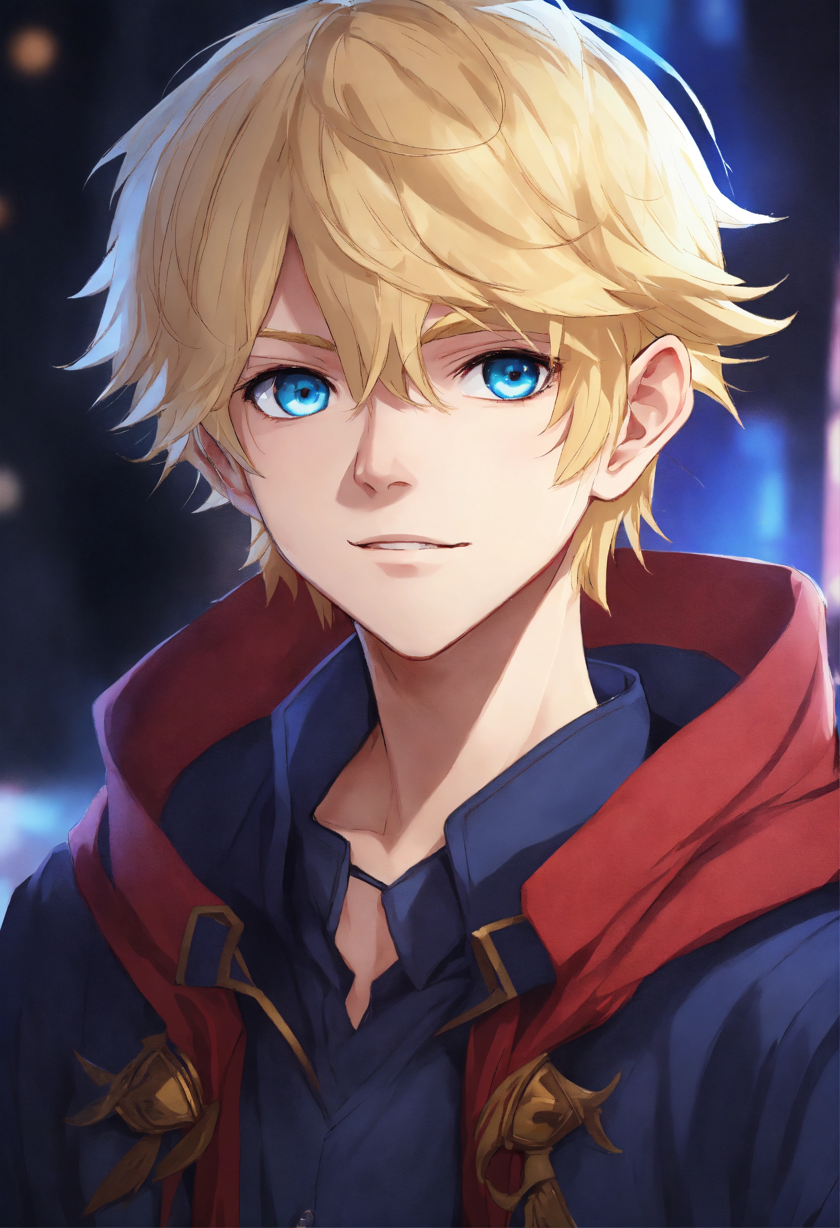 anime characters with blonde hair and blue eyes