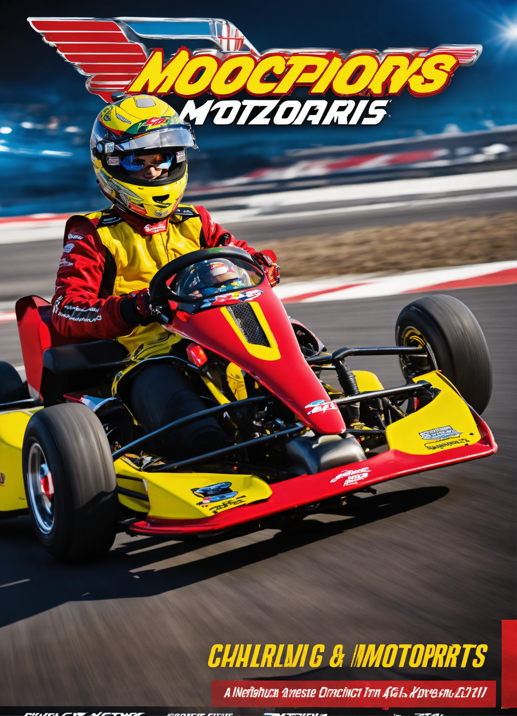 Lexica - Picture a captivating motorsports flyer showcasing , and ...