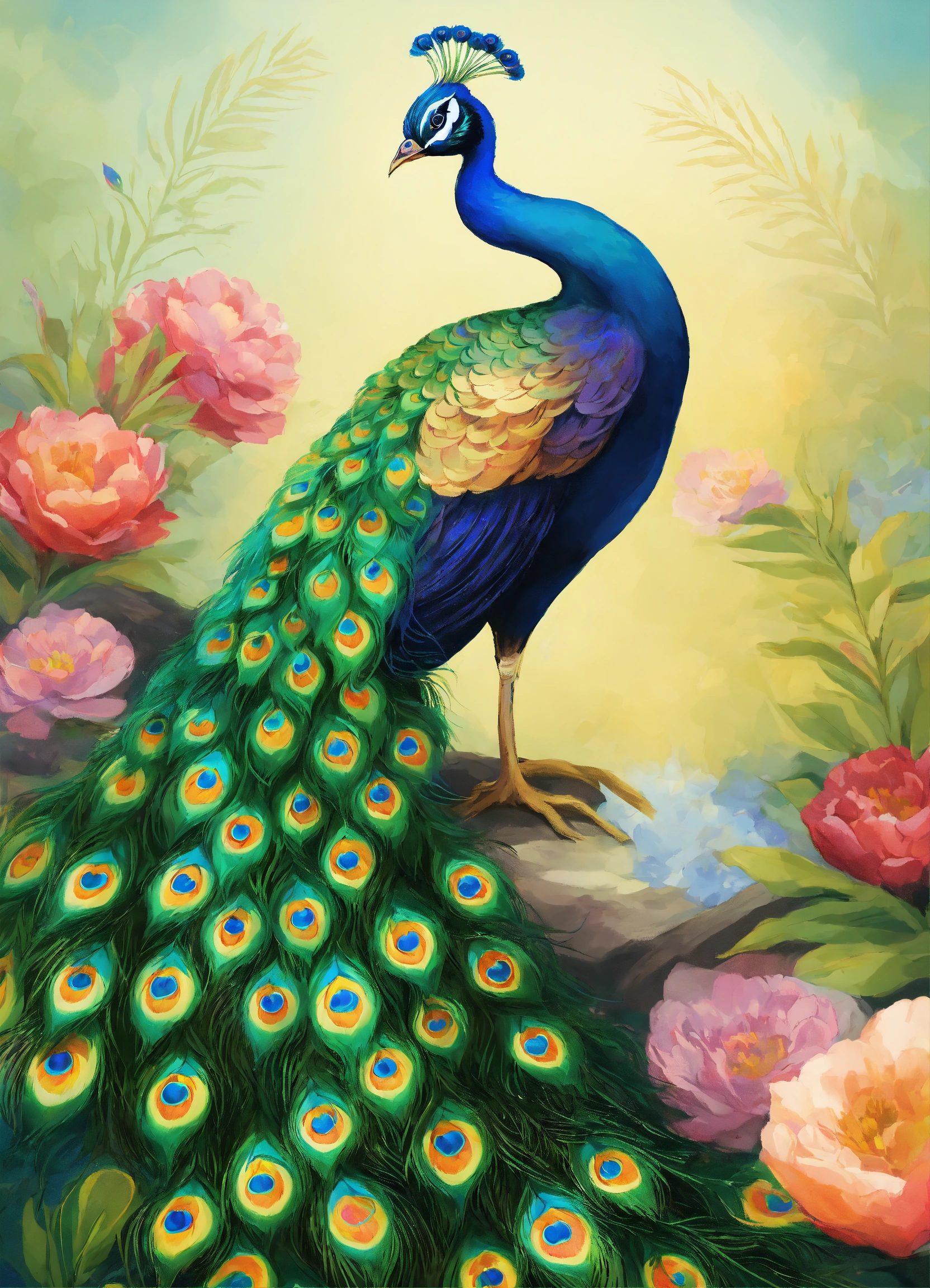 Lexica - Illustration of peacock element