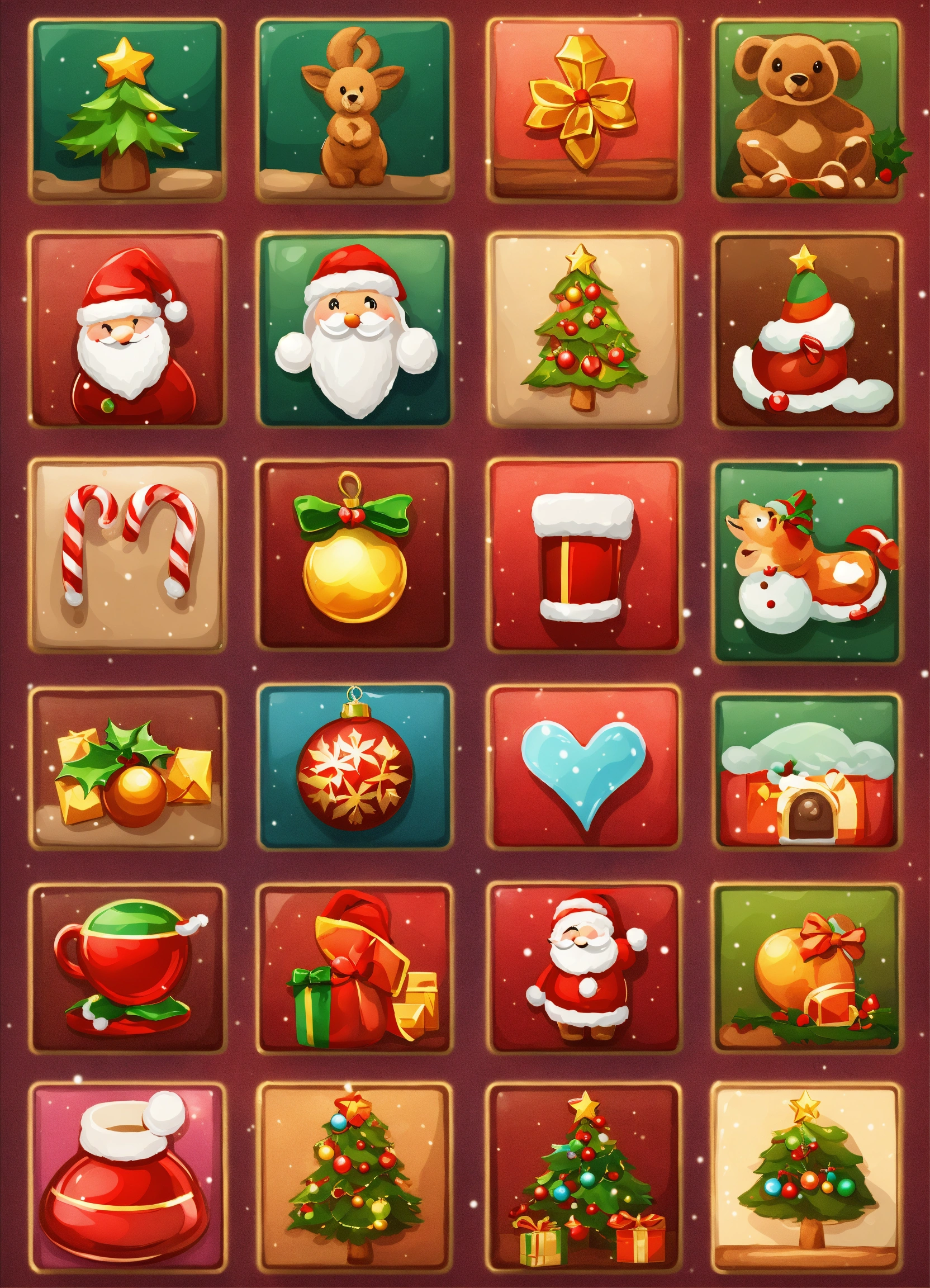 Lexica - Christmas game icon pack cute art