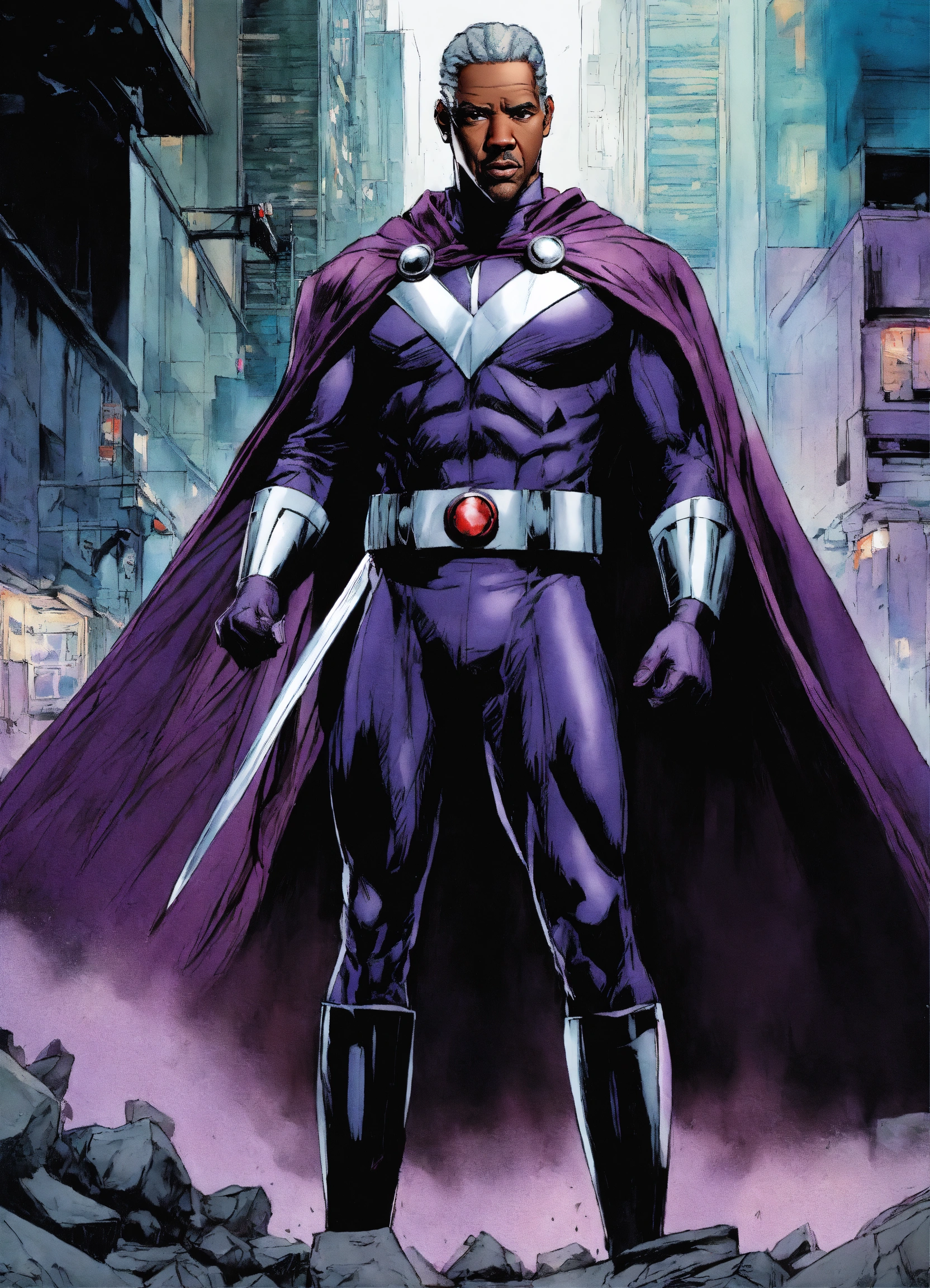 Lexica - Denzel Washington as Magneto Magneto drawn by Jim Lee wearing ...