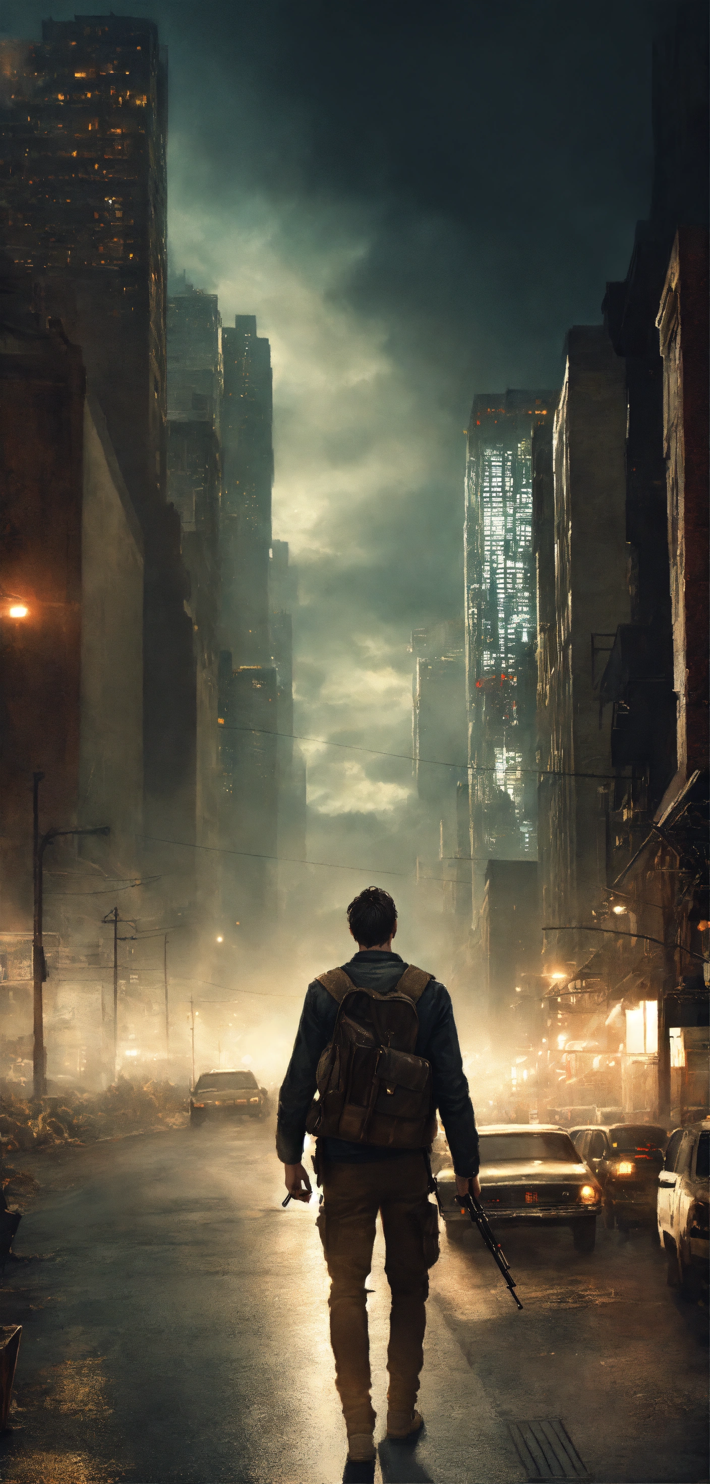 Lexica - Beautiful man tall, kinnaman, apocalypse, dark, walk, city ...