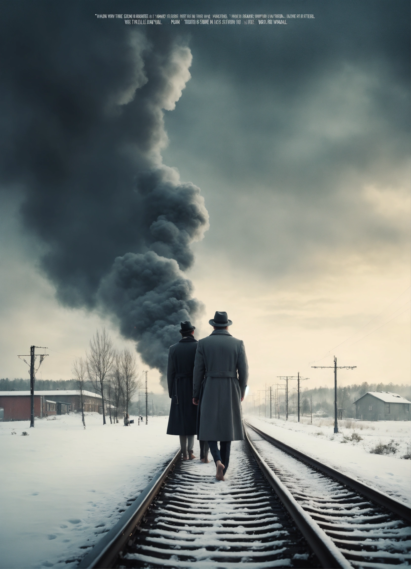 Lexica - Beautiful psychological thriller movie poster. On the railway ...